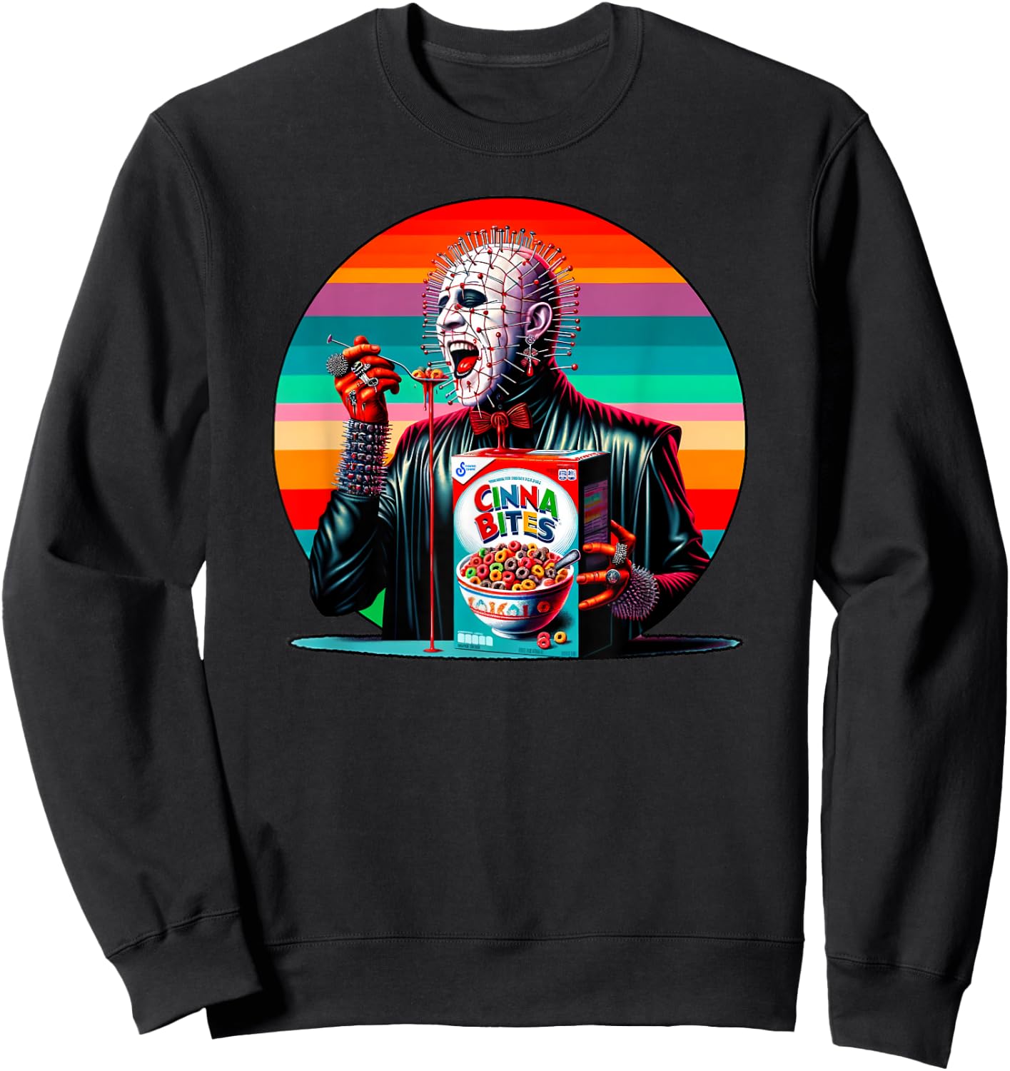 Vintage Horror Cereal Sweatshirt - Sweatshirt | Black