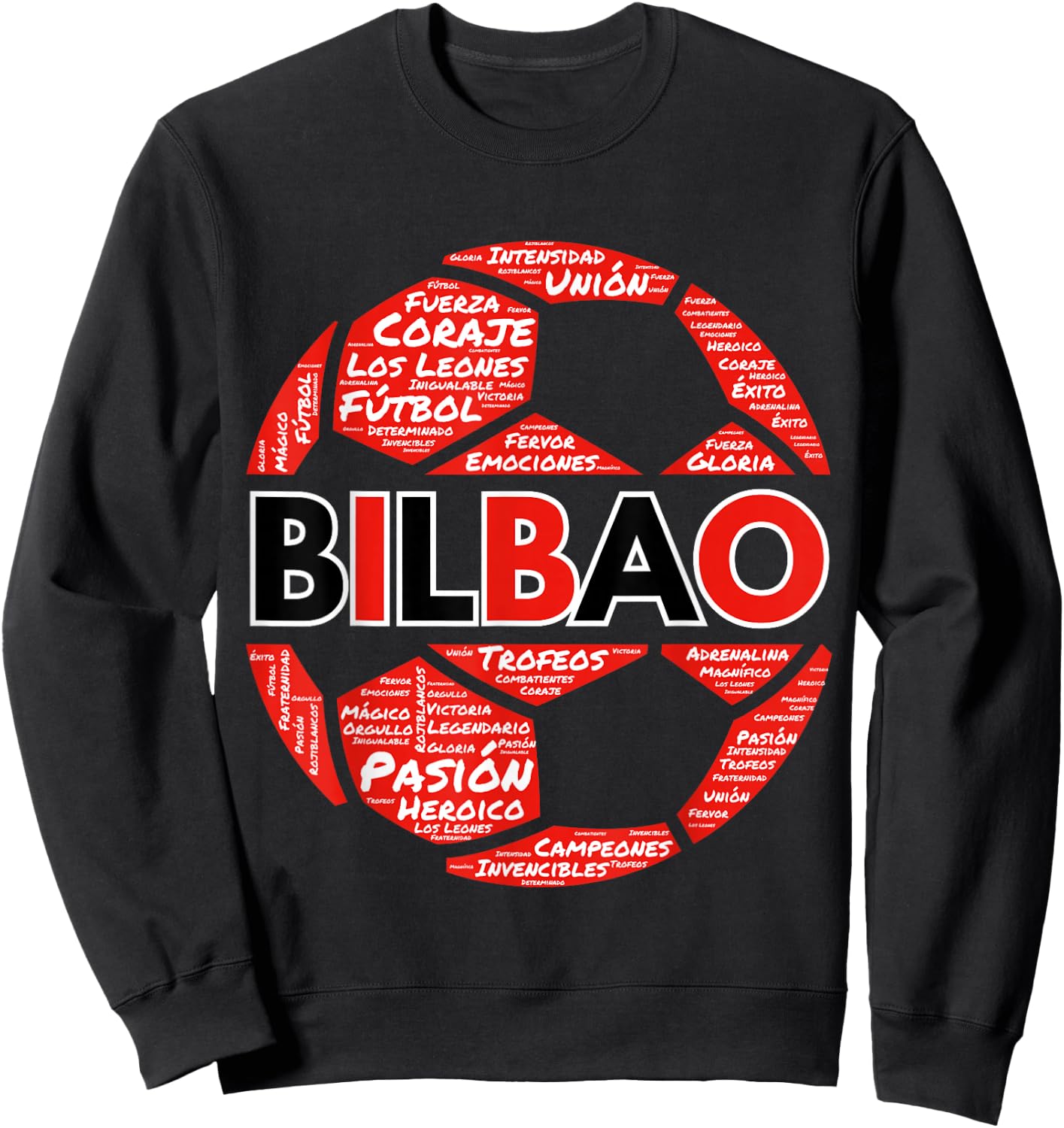 Bilbao Regalo Aficionado Al Fútbol Los Leones de San Mamés Sweatshirt - Sweatshirt | Black