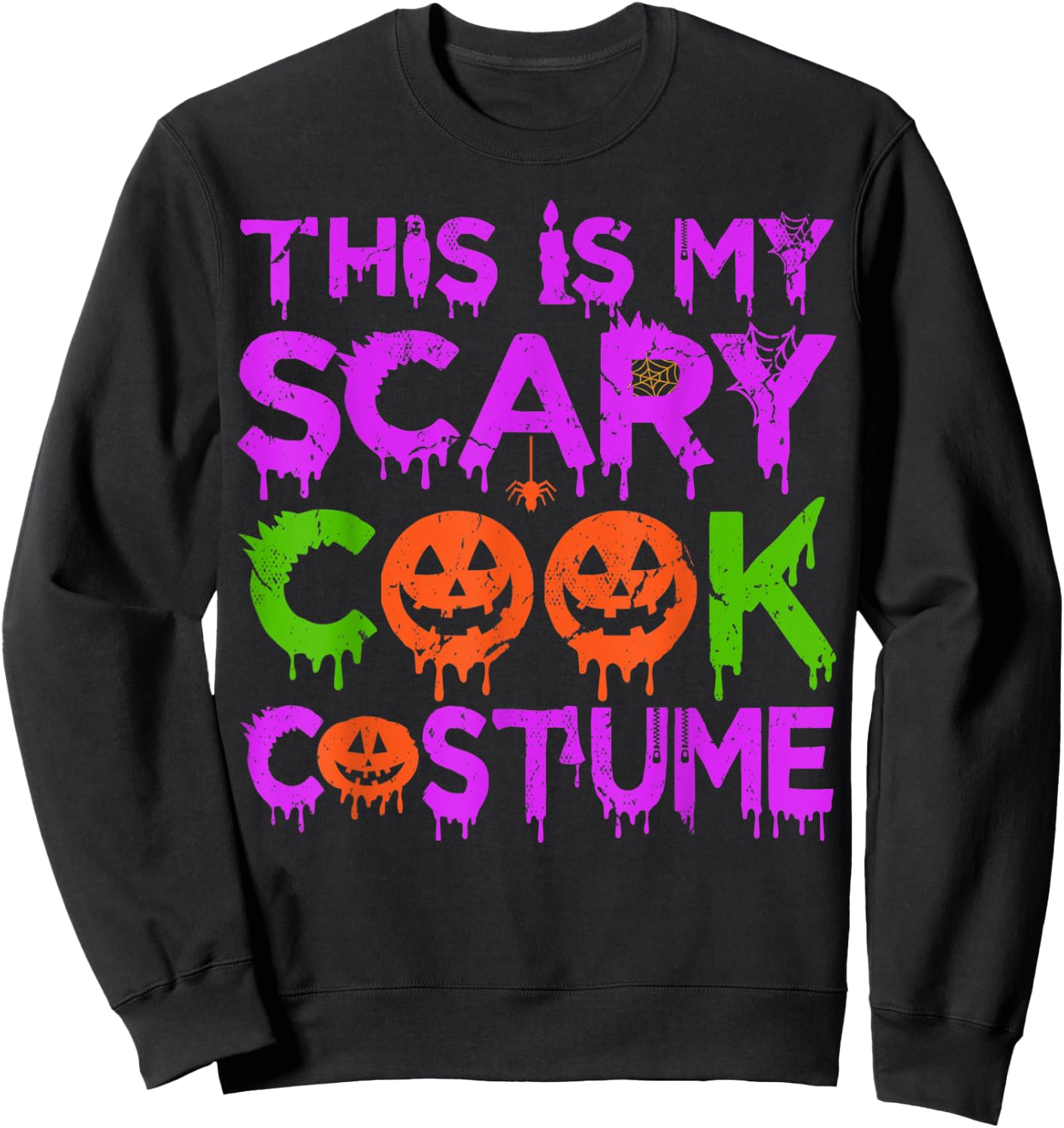 This Is My Scary Cook Costume Halloween Sweatshirt - Sweatshirt | Black