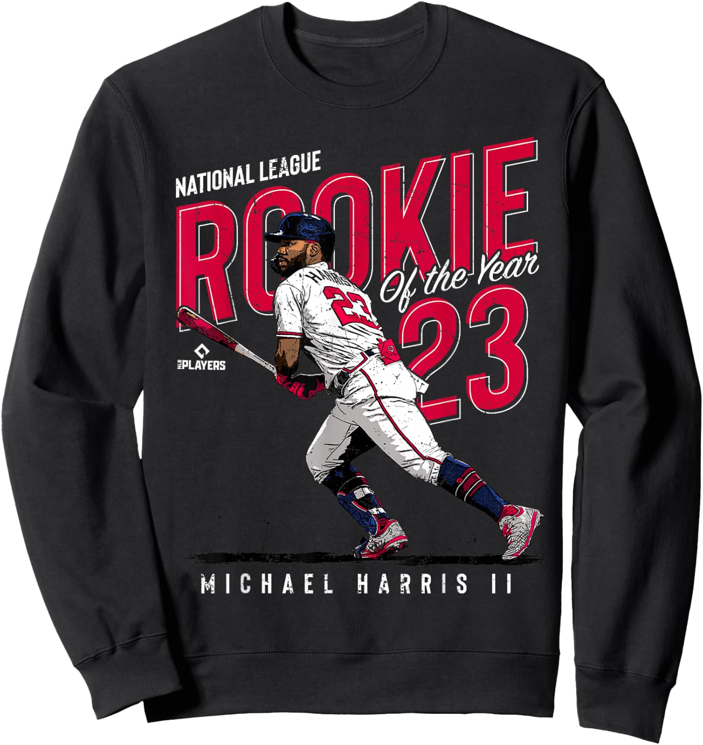Rookie of the Year Michael Harris II Atlanta MLBPA Sweatshirt - Sweatshirt | Black