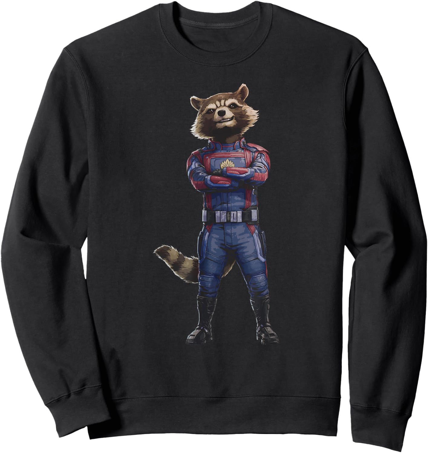 Marvel Guardians of The Galaxy Vol. 3 Rocket Hero Pose Sweatshirt - Sweatshirt | Black