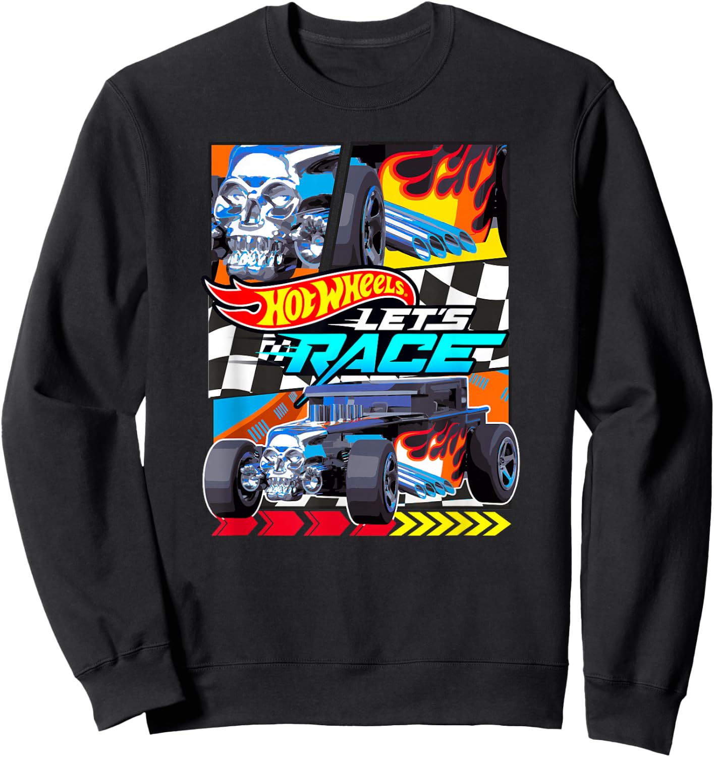 Hot Wheels Let's Race - Bone Shaker Sweatshirt - Sweatshirt | Black