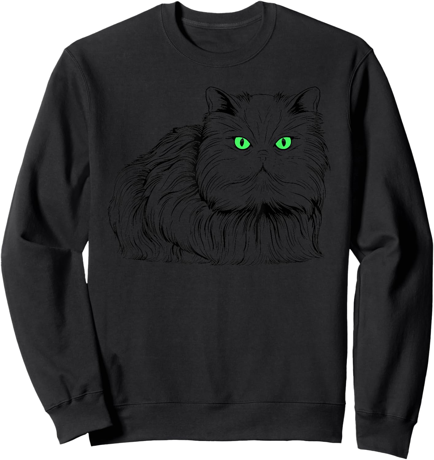 Persian Cat Sweatshirt - Sweatshirt | Black