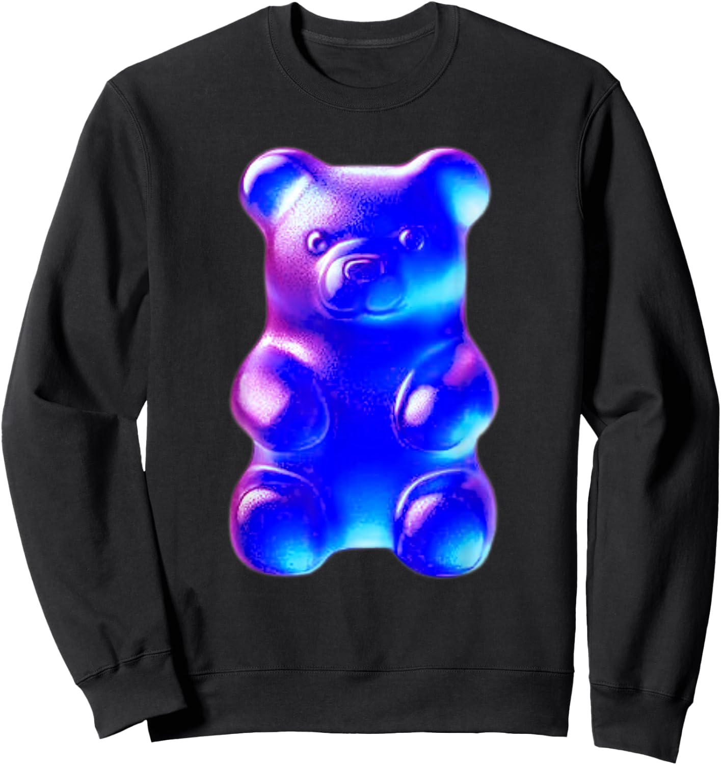 Urban Empyre Gummy Bear Candy - -Adults, Black, Small, Short Sleeve, Classic Fit Sweatshirt - Sweatshirt | Black