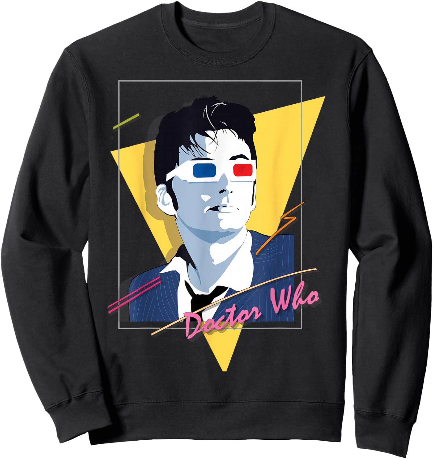 80s Tenant Retro Time Traveller Sci-Fi Fan Sweatshirt - Sweatshirt | Black