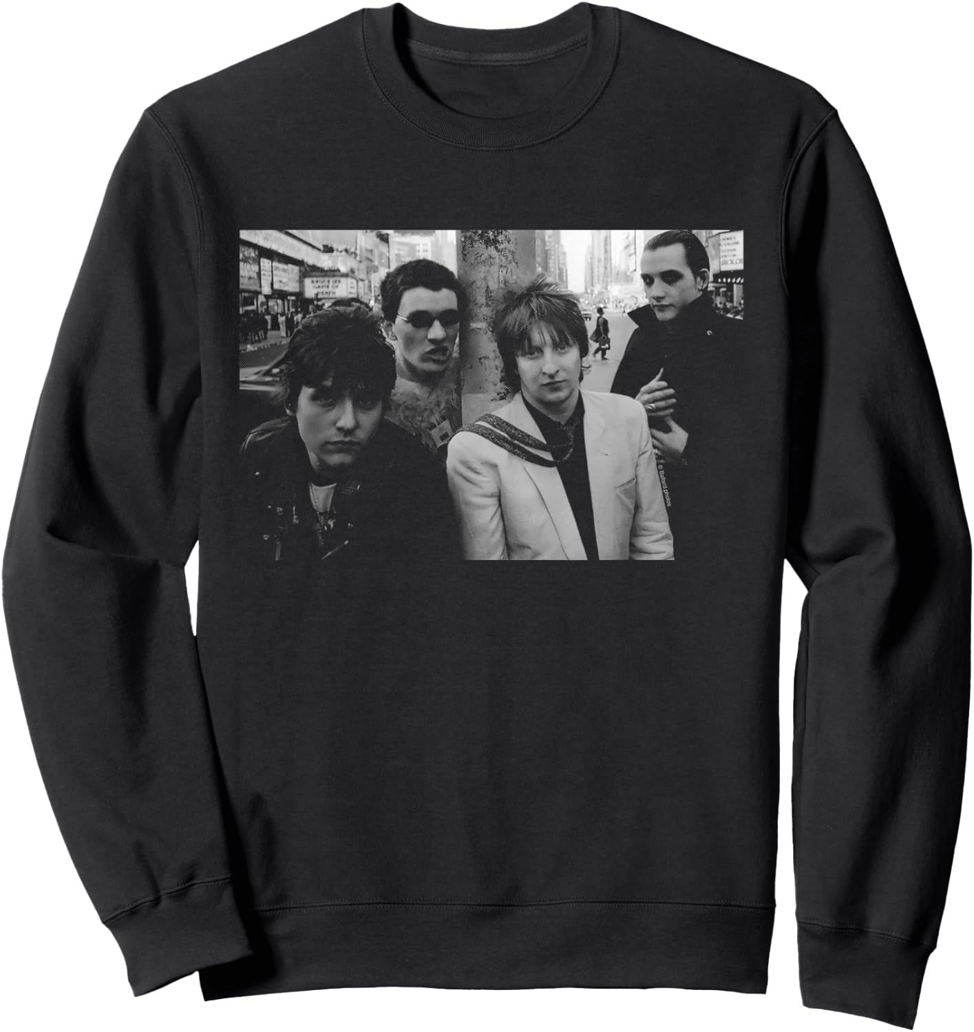 The Damned New York 1979 Photo Shoot By Allan Ballard Sweatshirt - Sweatshirt | Black