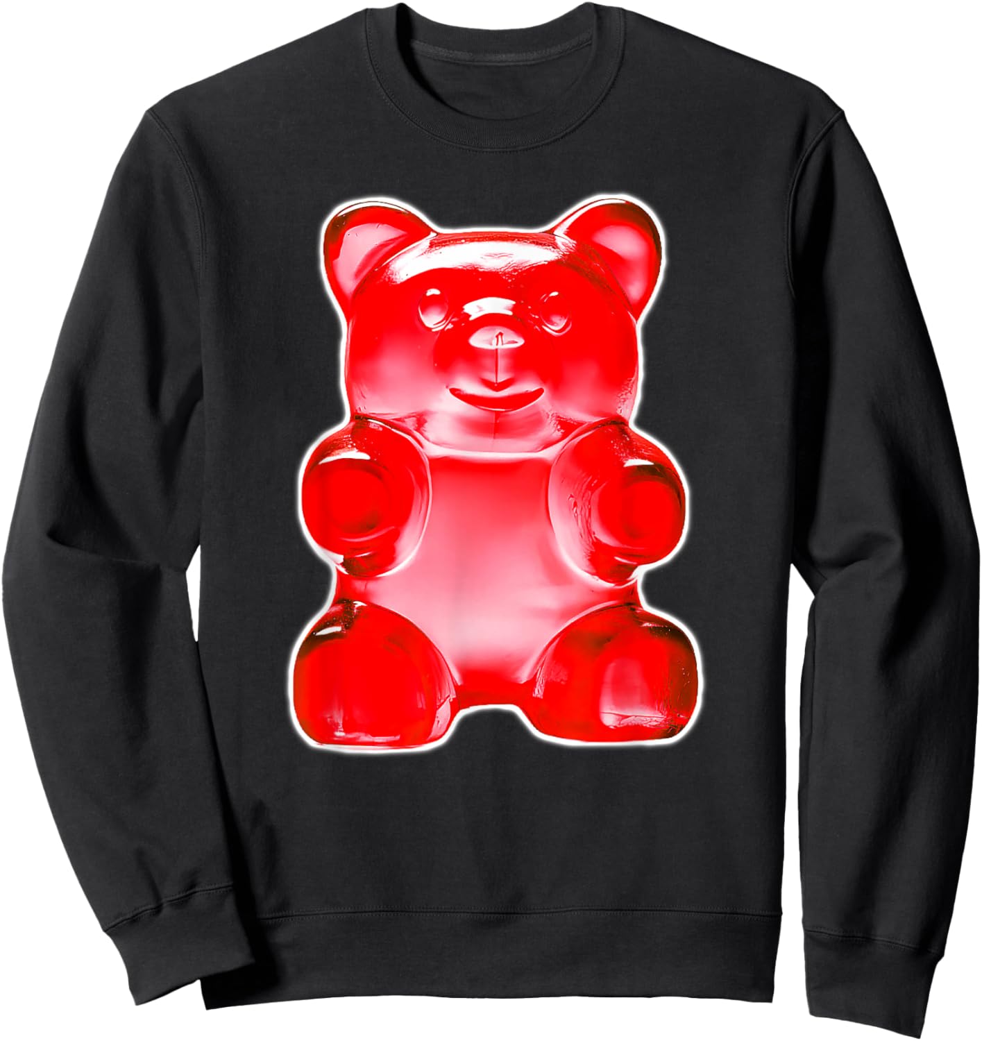 Red Gummy Bear Candy Sweatshirt - Sweatshirt | Black