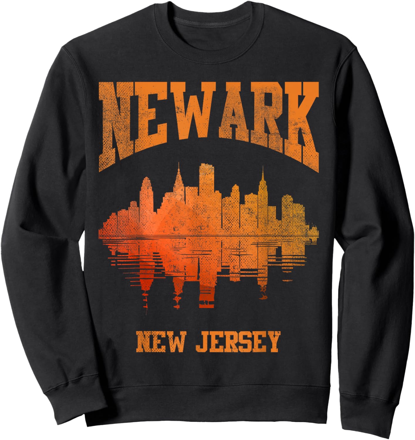 Newark New Jersey NJ | Skyline Sweatshirt - Sweatshirt | Black