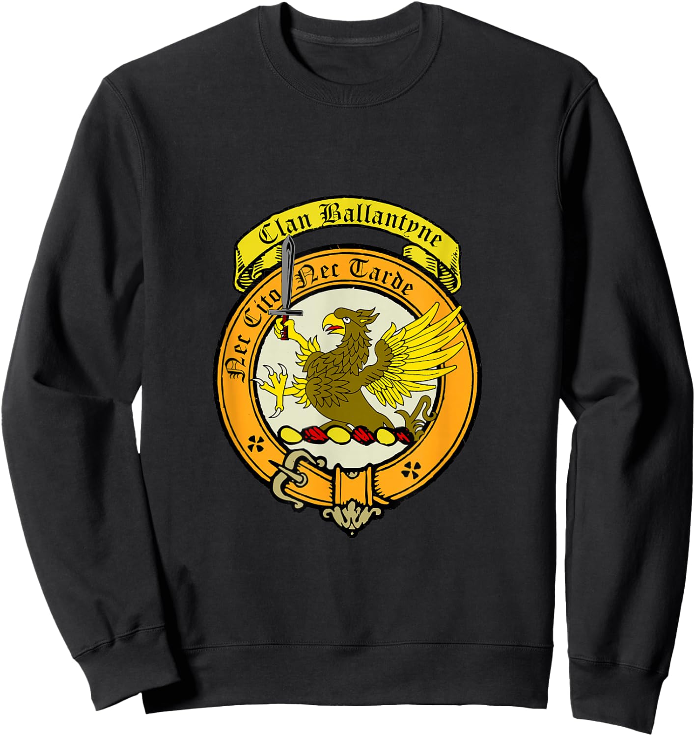 Ballantyne Clan Scottish Crest Sweatshirt - Sweatshirt | Black
