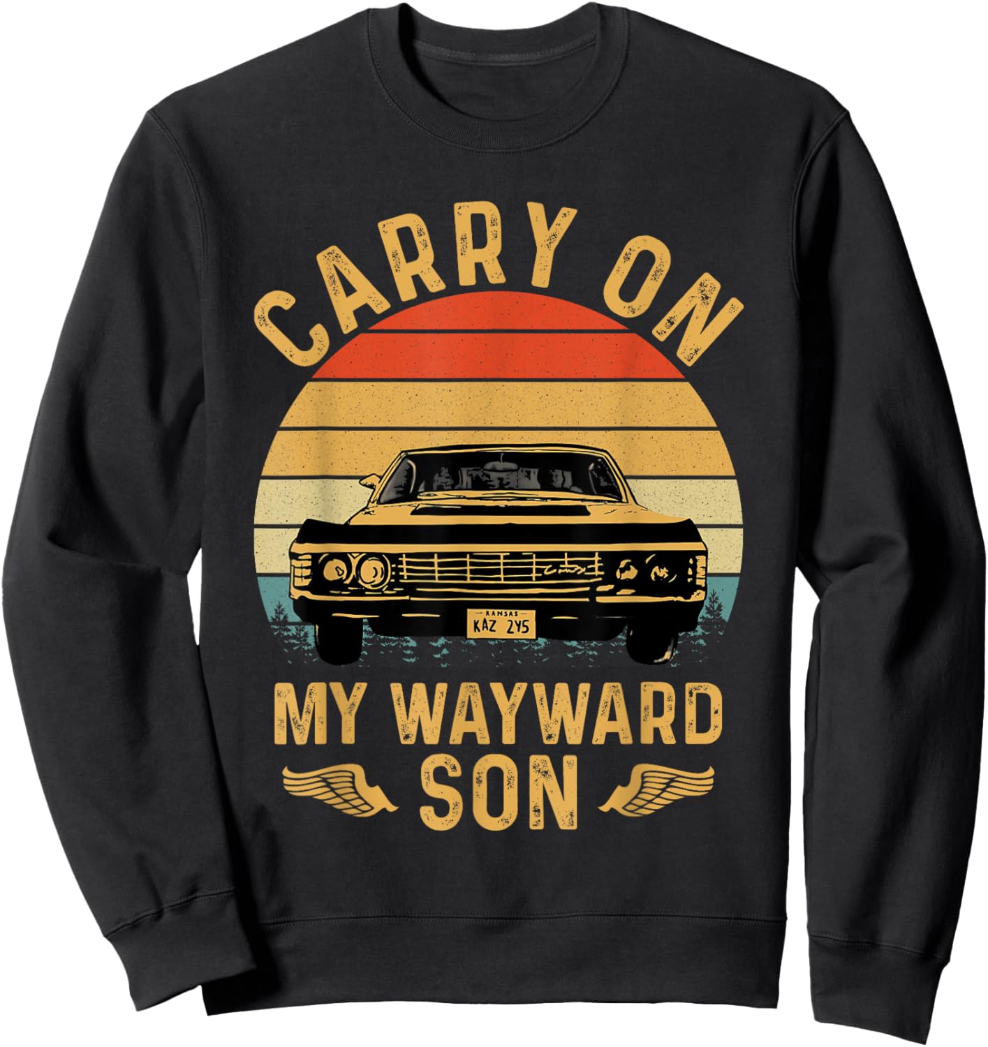 Carry On Classic Art My Wayward Funny Movie Graphic Son Sweatshirt - Sweatshirt | Black