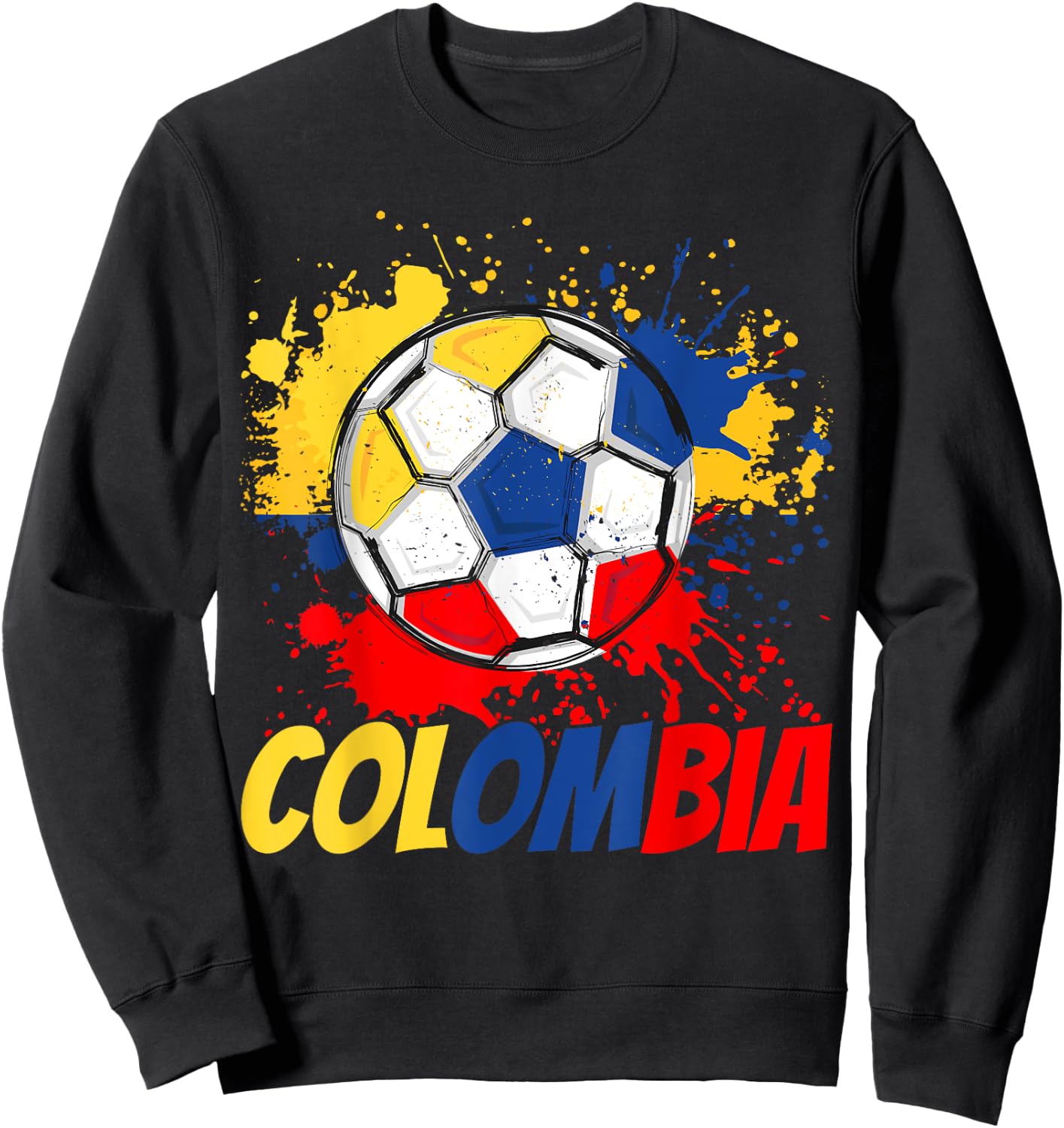 Colombia Soccer Colombian Flag Men Women Kids Sweatshirt - Sweatshirt | Black