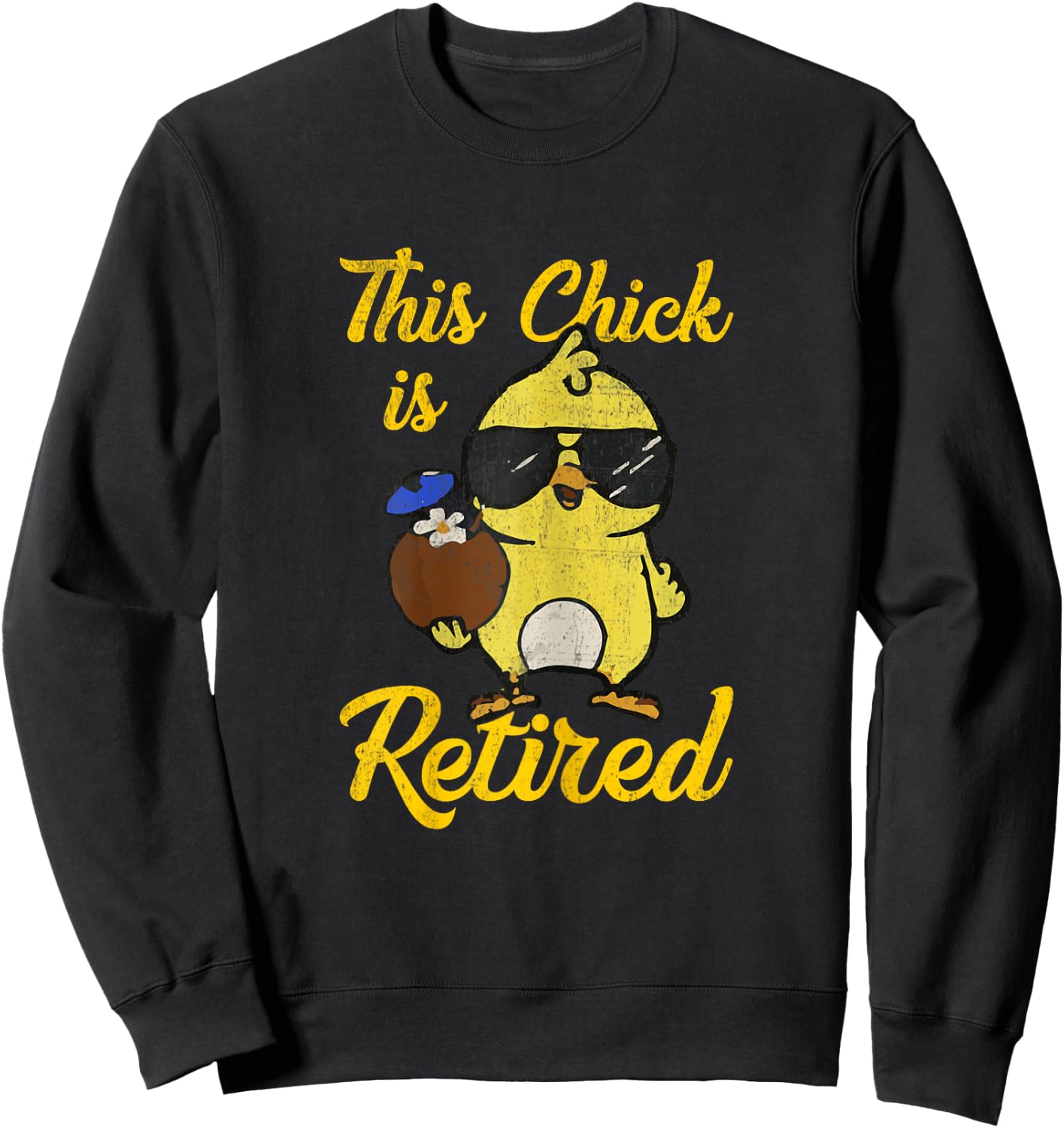 Retired Women - Funny Retirement Sweatshirt - Sweatshirt | Black