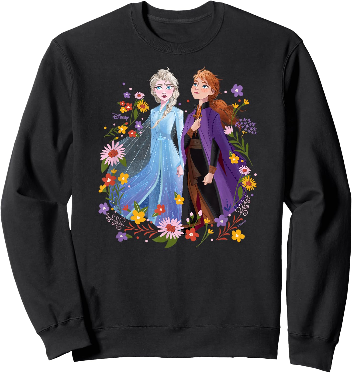 Frozen 2 - Elsa and Anna Sweatshirt - Sweatshirt | Black