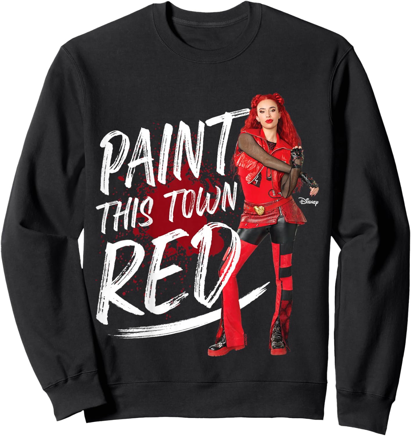 Kids Descendants 4 - The Rise of Red Paint This Town Sweatshirt - Sweatshirt | Black