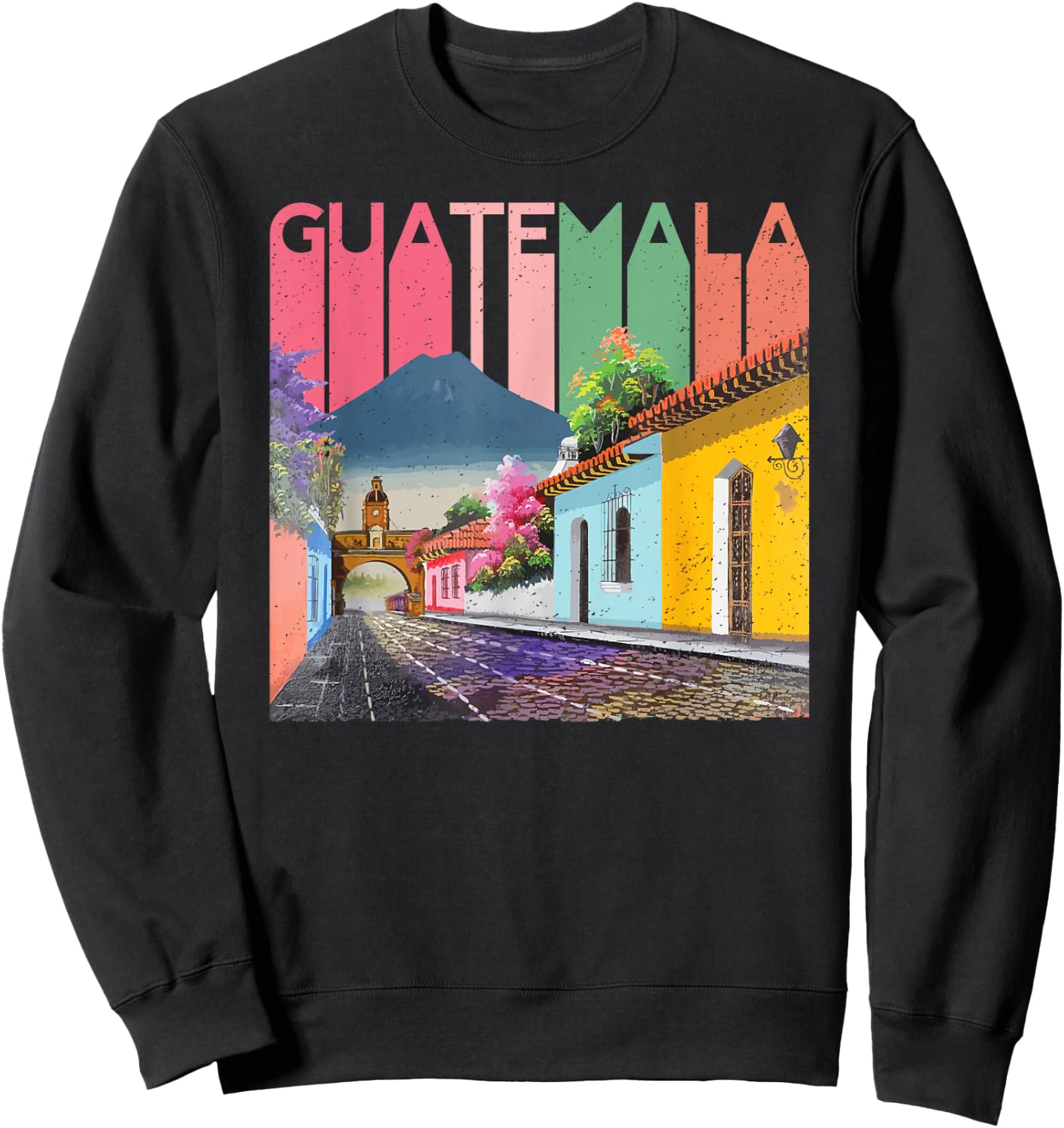 Guatemala Antigua Quetzal Chapin Cafe Semana Santa 502 Sweatshirt - Sweatshirt | Black