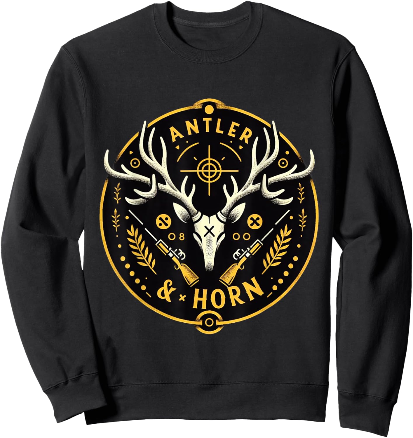 Antler & Horn Logo Sweatshirt - Sweatshirt | Black