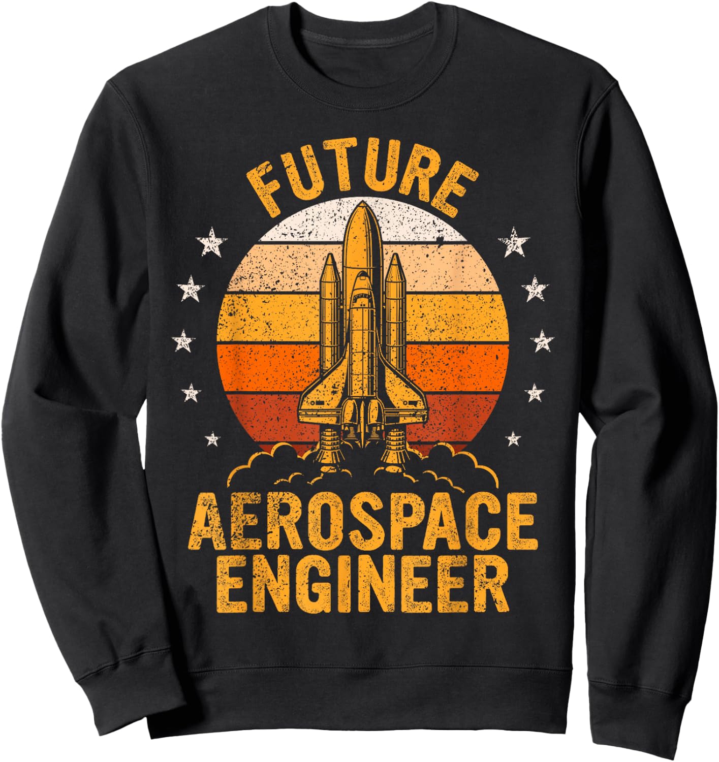 Future Aerospace Engineer Student Kids Aeronautical Engineer Sweatshirt - Sweatshirt | Black