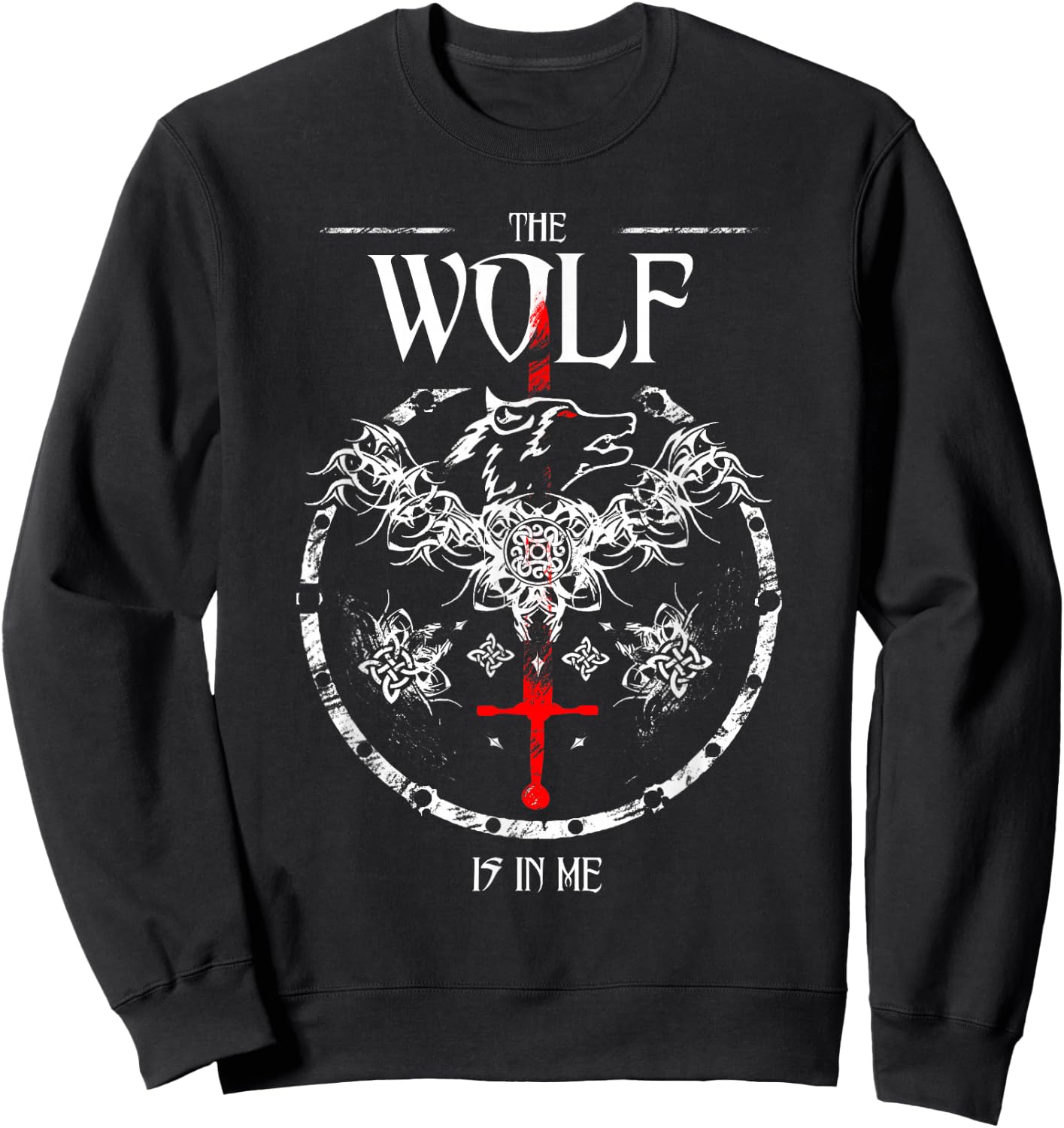 Toss A Coin Shirt Wolf Graphic Shirt Mystery Shirts Gamer Sweatshirt - Sweatshirt | Black