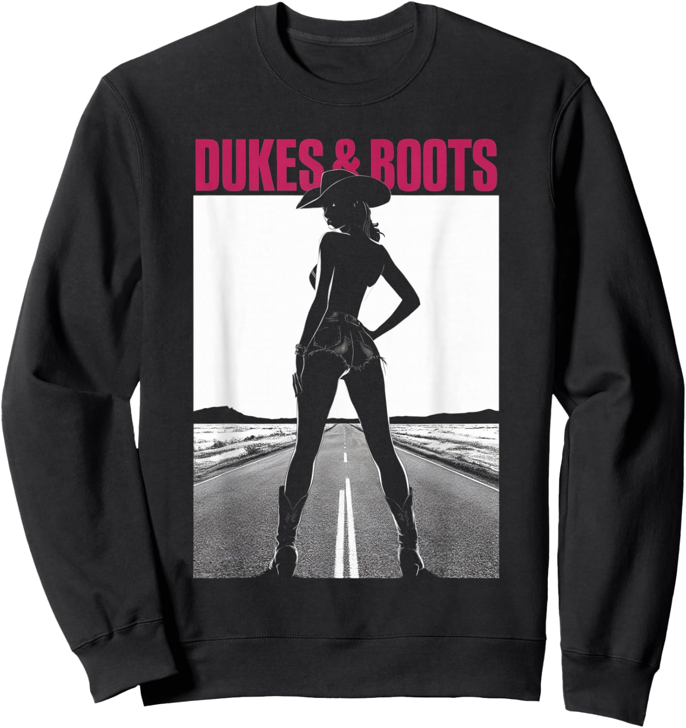 Dukes and Boots Cool Daisy Cowgirl Chick Sweatshirt - Sweatshirt | Black