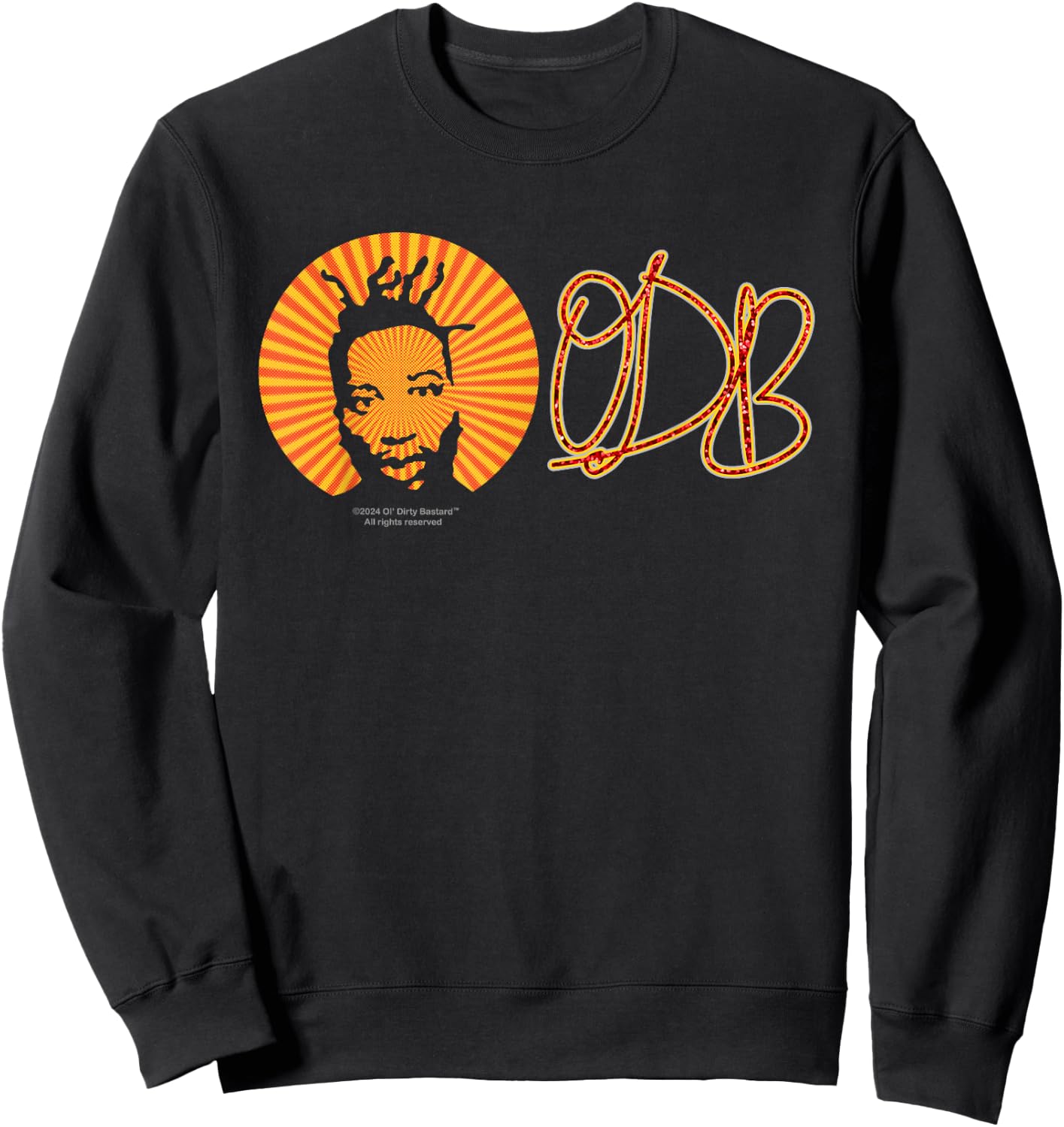 ODB Ol Dirty Ba-ard Official Logo Signature Hip Hop Design Sweatshirt - Sweatshirt | Black