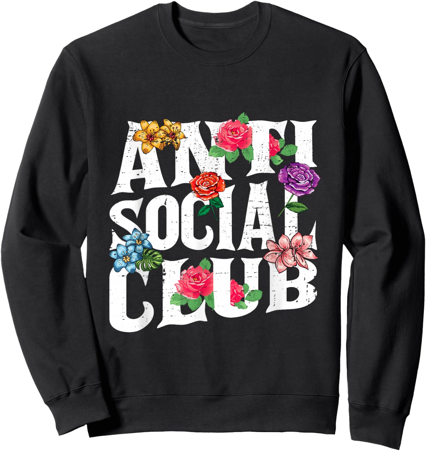 Antisocial Club Sweatshirt - Sweatshirt | Black