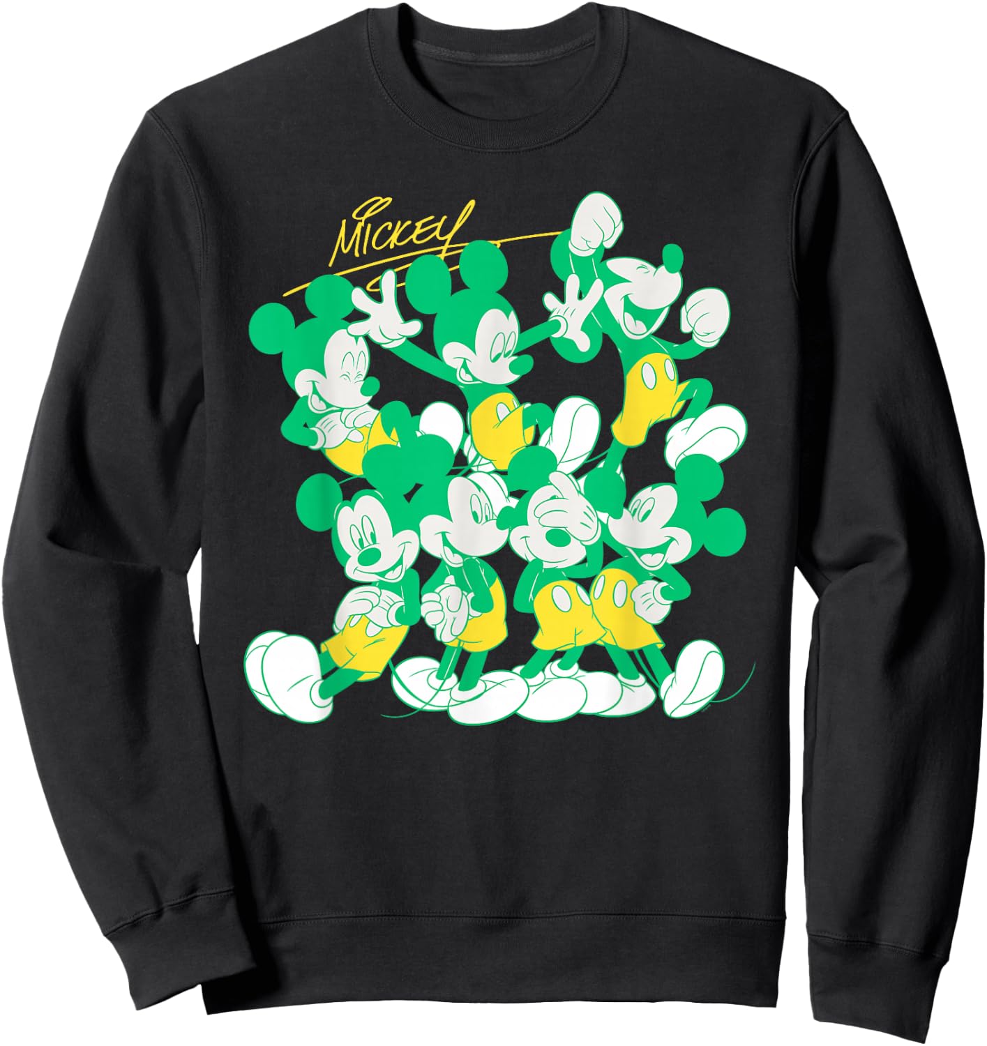 Disney Mickey Mouse Retro Classic Poses Sweatshirt - Sweatshirt | Black