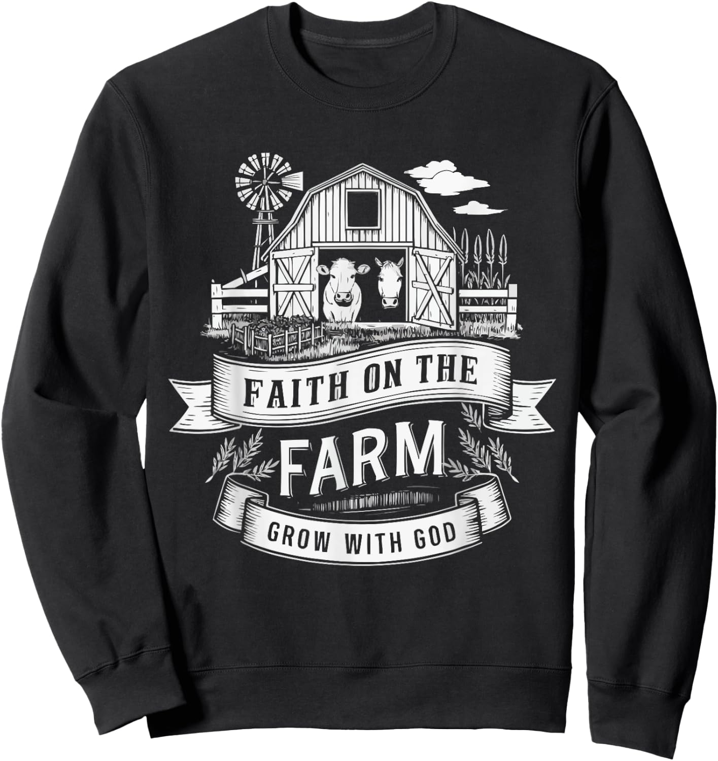 VBS Farm VBS Squad Vacation Bible School Christian Teacher Sweatshirt - Sweatshirt | Black
