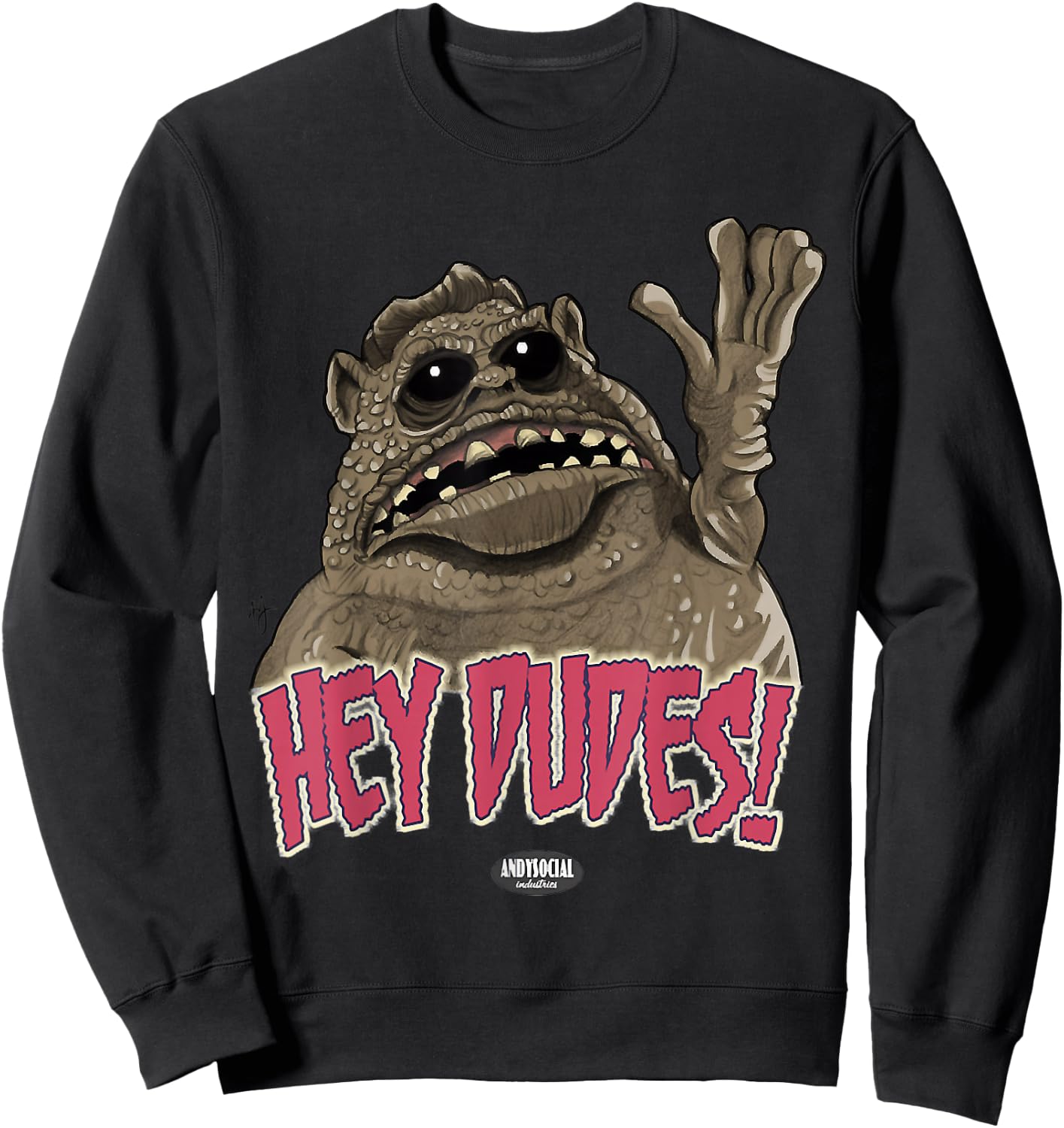 Nab1804 -Adults Grey Cartoon Animal Retro - Small - Call Me Chet, Weird Chet Sweatshirt - Sweatshirt | Black
