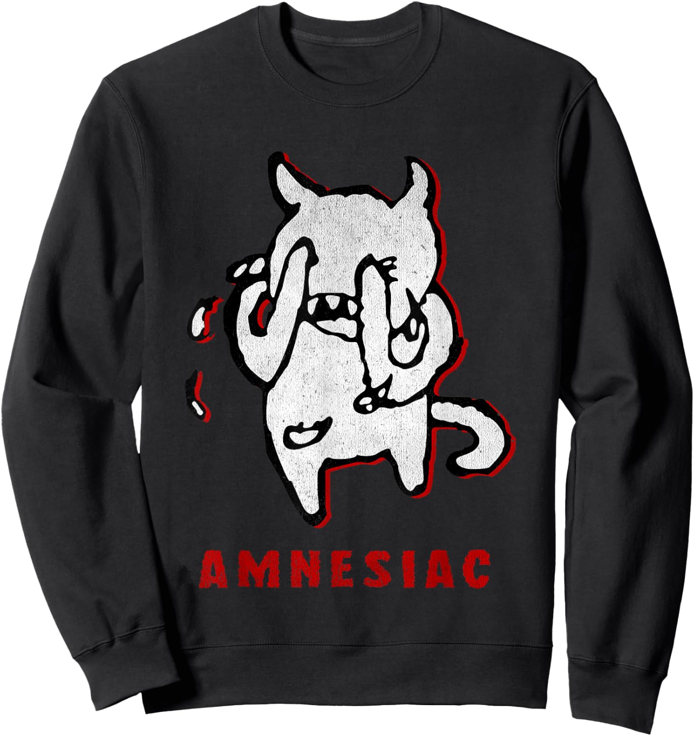 Classic Crying Awesome Music 80s 90s Radio Outfits Amnesiac Sweatshirt - Sweatshirt | Black