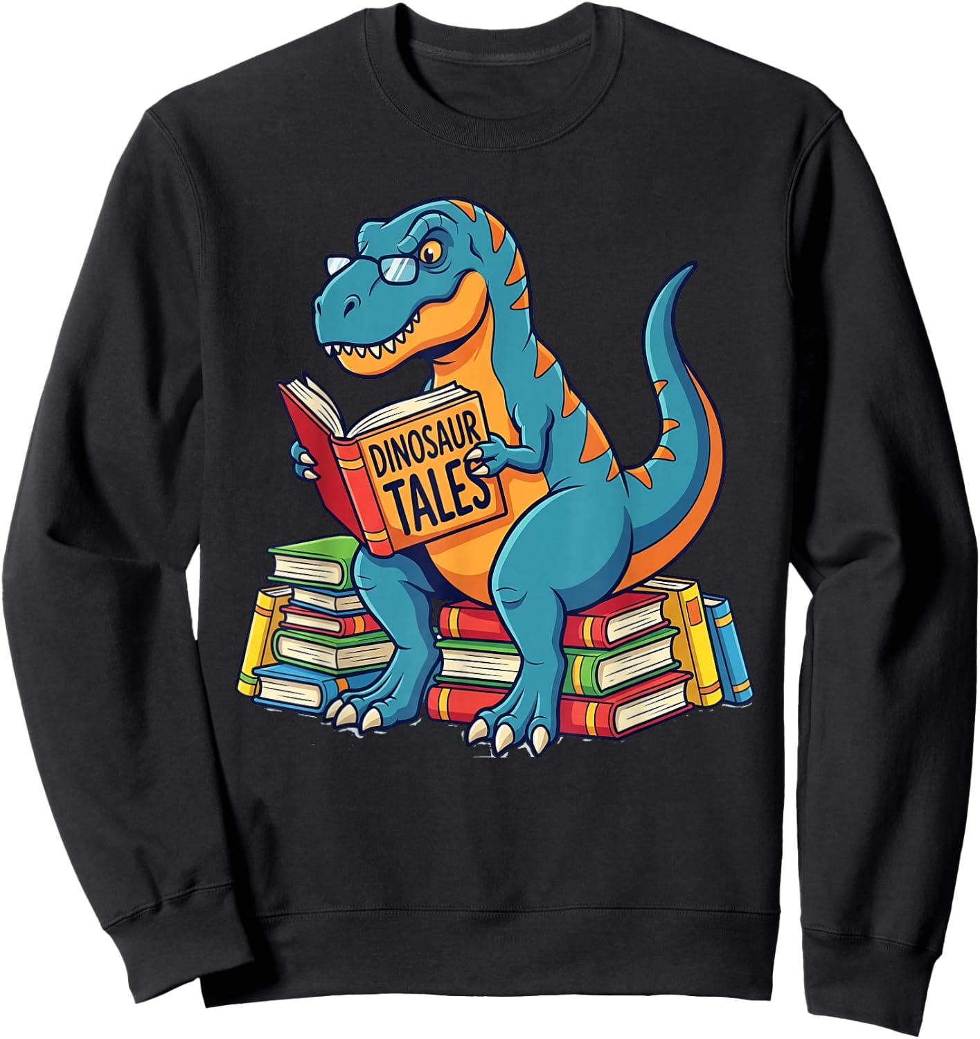 Unearth A Story Dinosaur Library Summer Reading 2026 Sweatshirt - Sweatshirt | Black