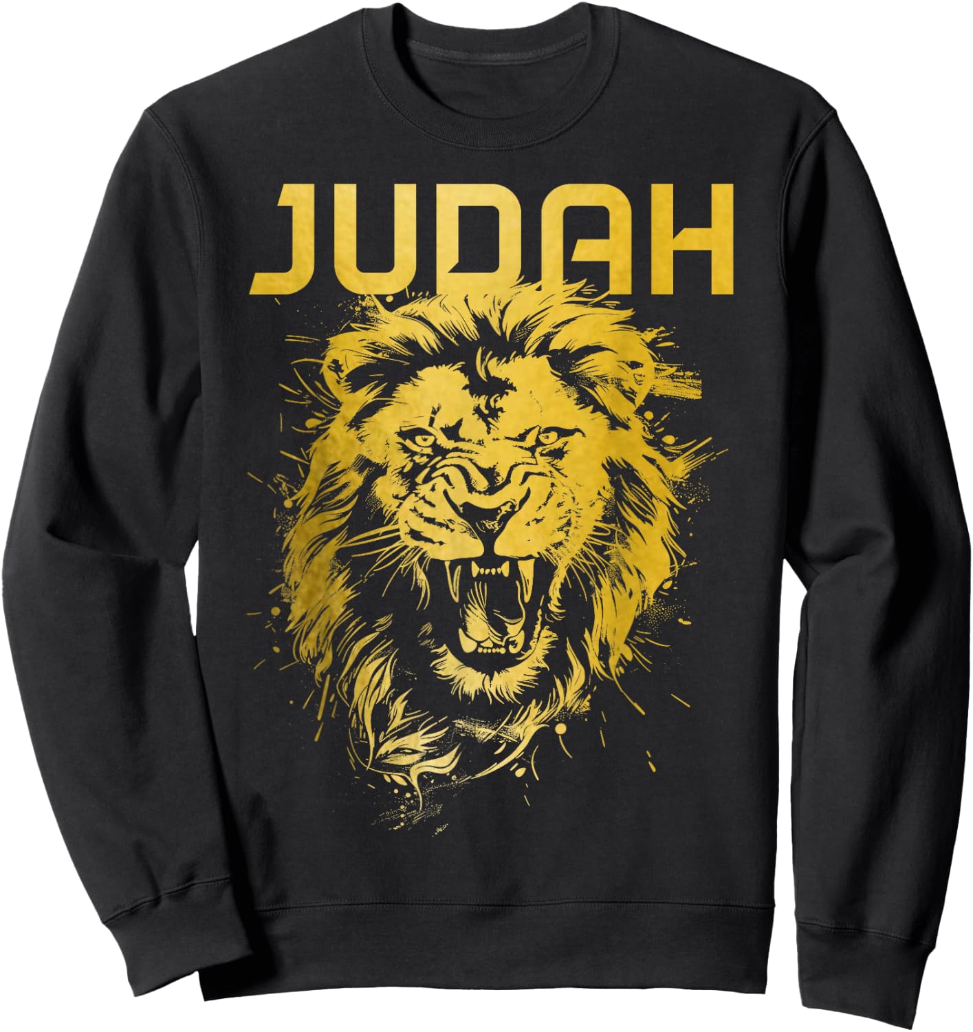 Lion Of Judah Hebrew Israelite Christian Jewish African YHWH Sweatshirt - Sweatshirt | Black