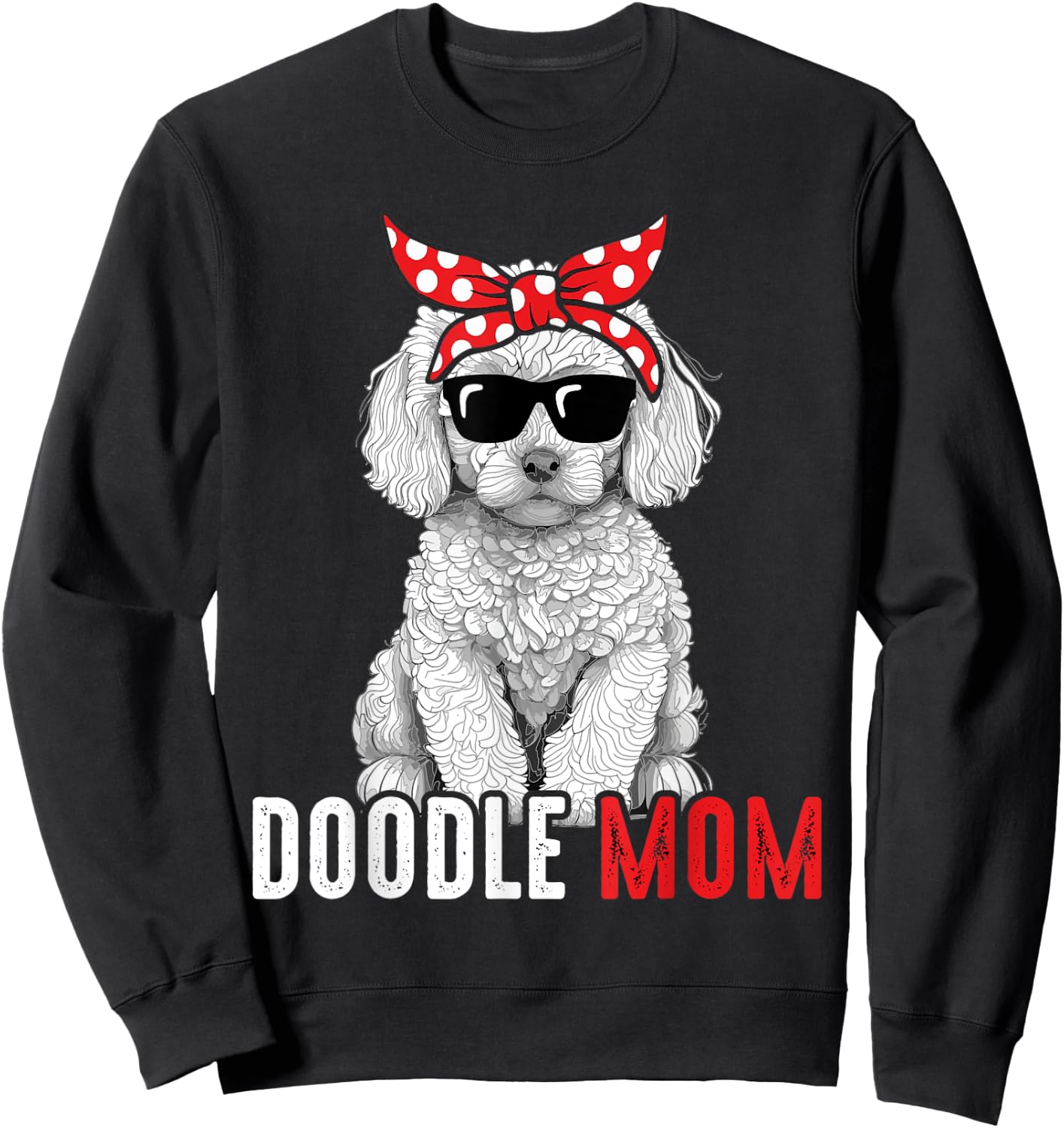 Doodle Mom Goldendoodle Labradoodle Dog Sweatshirt - Sweatshirt | Black
