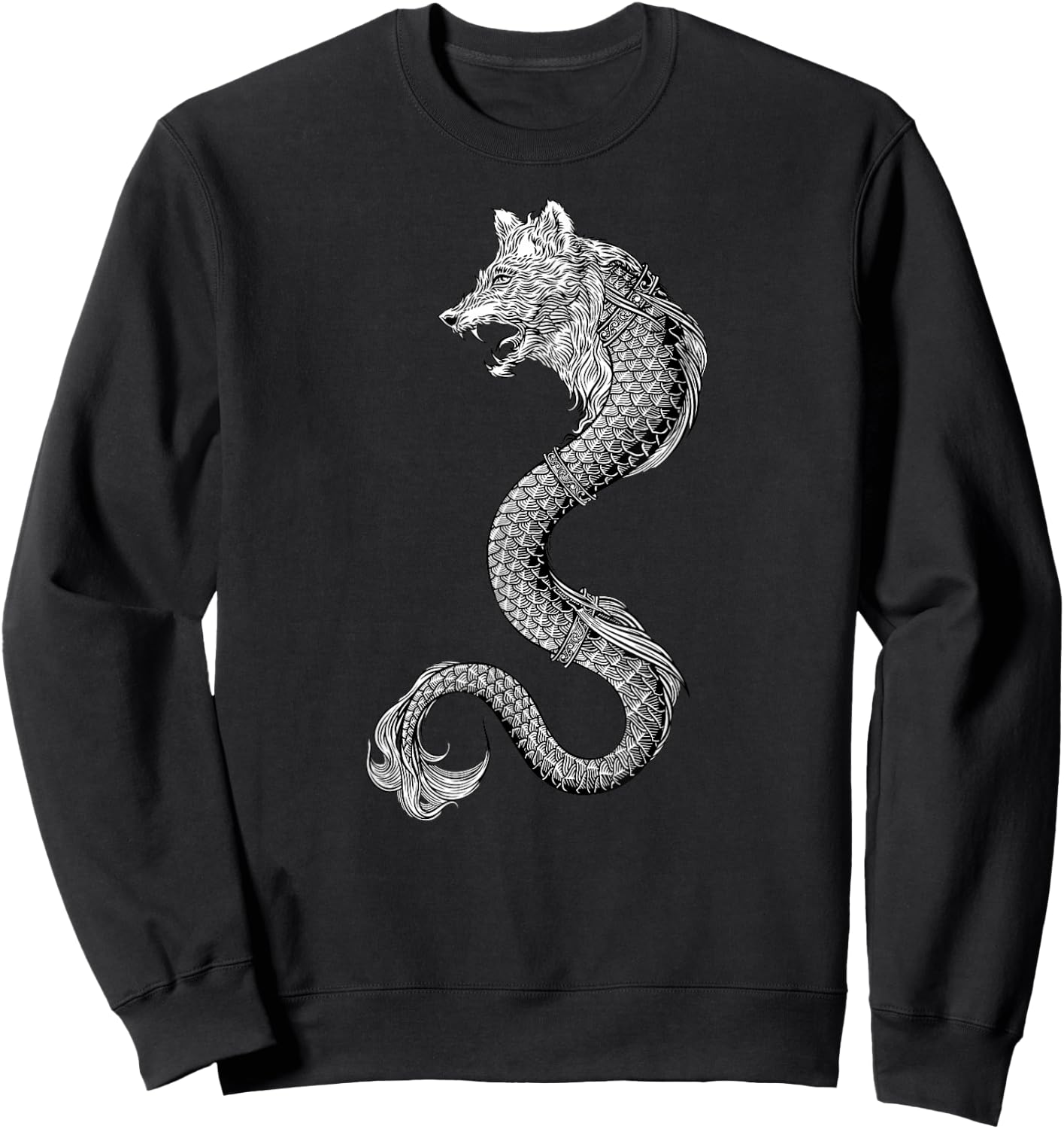 Dacian Wolf or Dacian Draco Romanian Standard Sweatshirt - Sweatshirt | Black