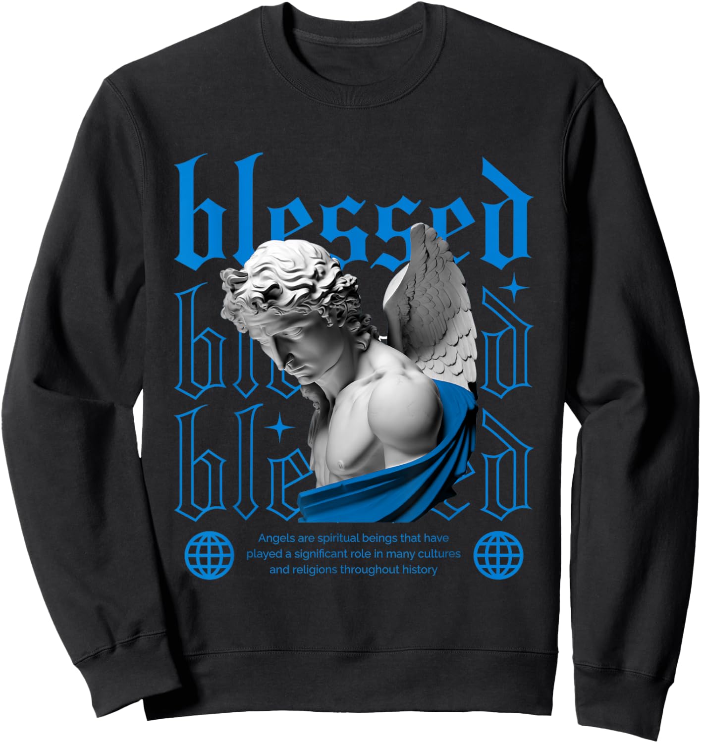 Blessed Military Blue 4s Matching Women Sweatshirt - Sweatshirt | Black