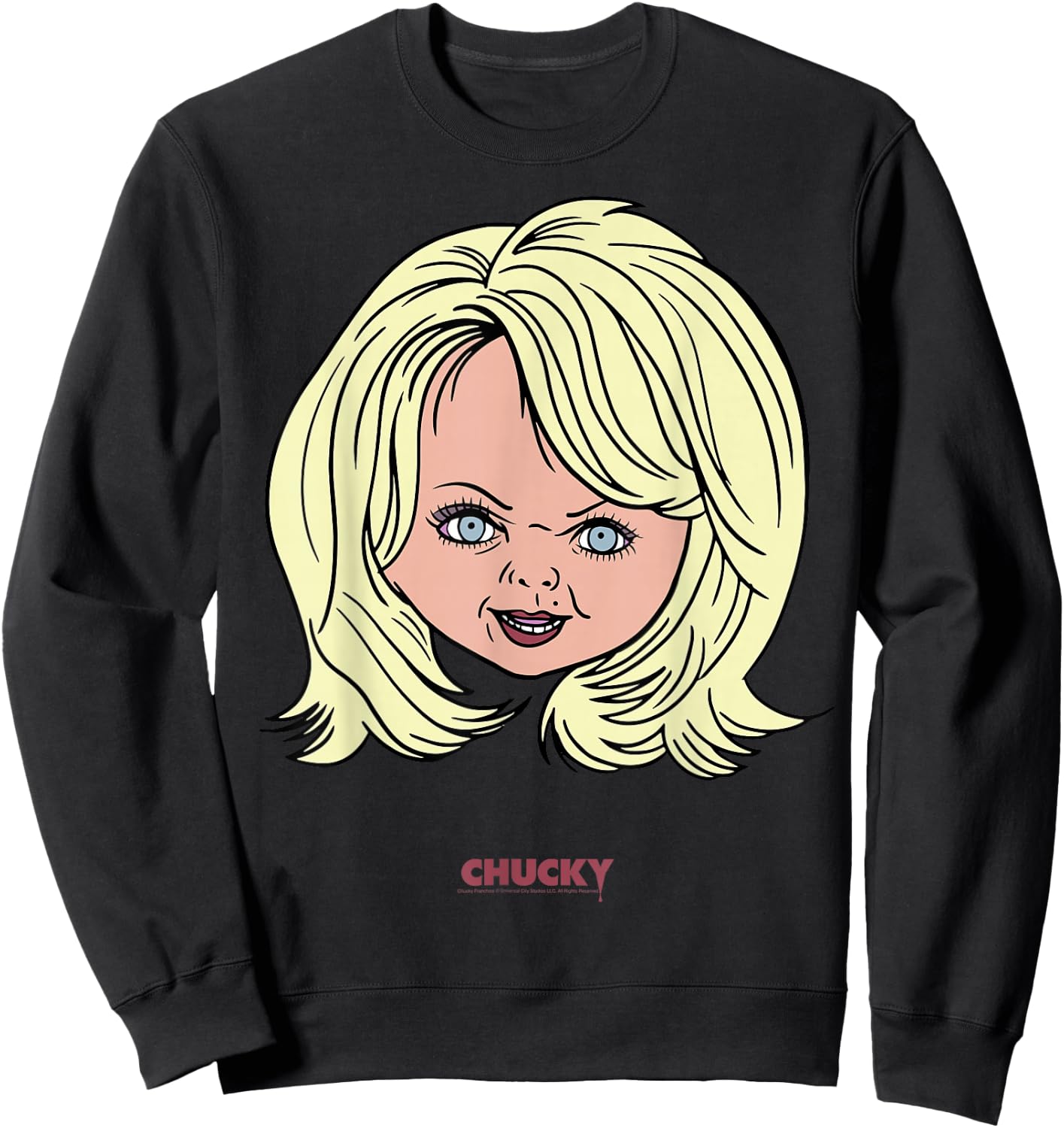 Chucky Tiffany Big Face Portrait Sweatshirt - Sweatshirt | Black
