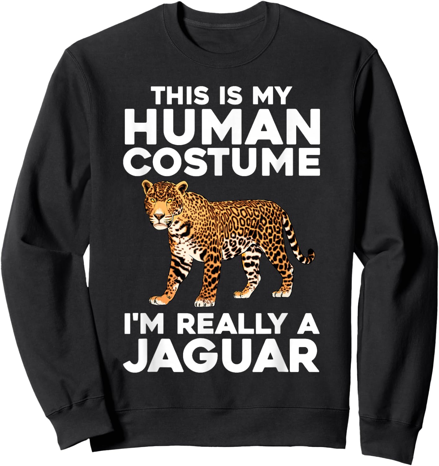 Cool Jaguar Design Women Kids Cheetah Jaguar Lover Sweatshirt - Sweatshirt | Black