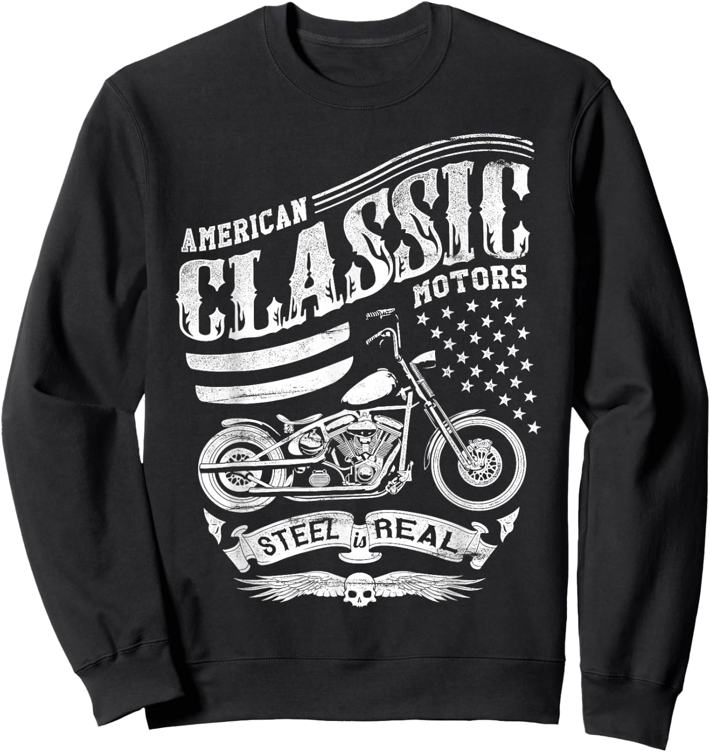 American Classic Motors Steel Is Real Sweatshirt - Sweatshirt | Black