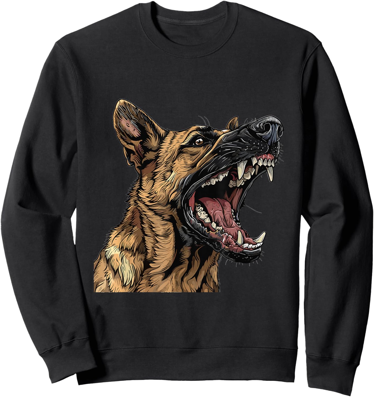 Belgian Malinois Dog Breed Graphic Sweatshirt - Sweatshirt | Black