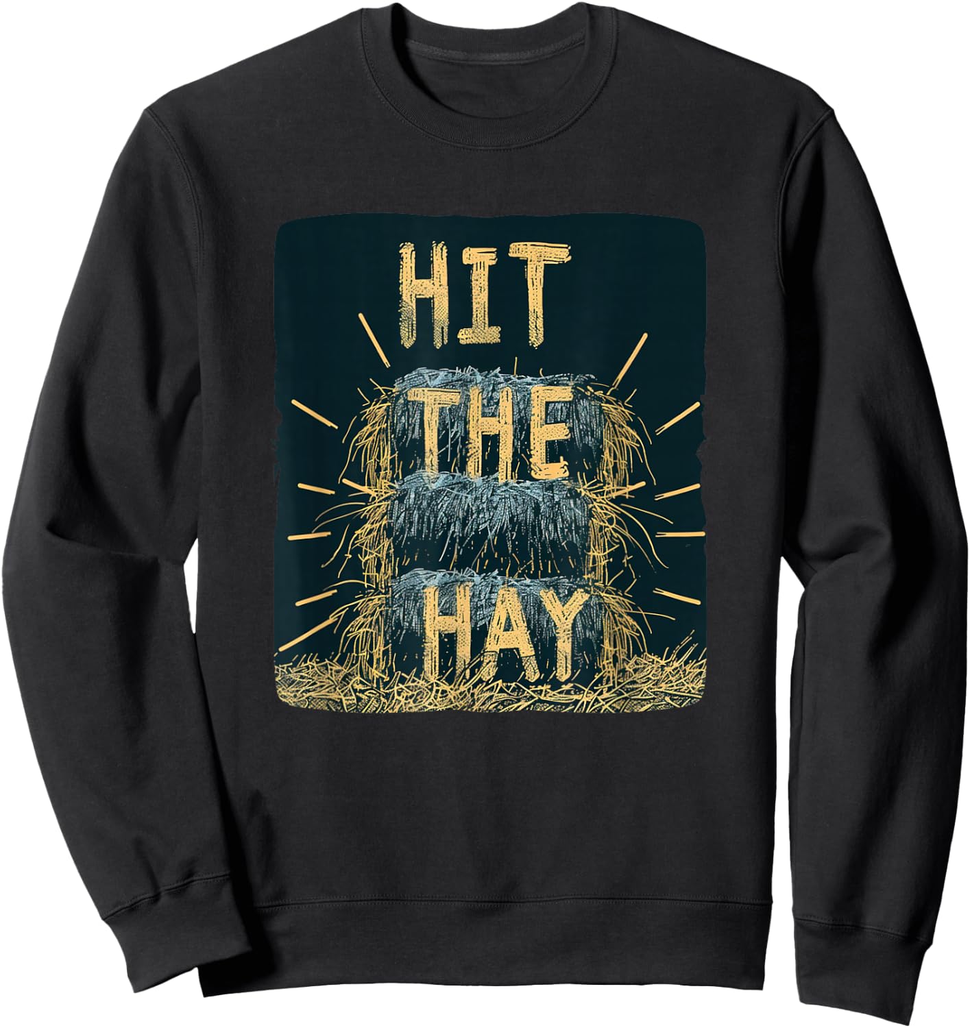 Hit the Hay Statement Costume for Boys and Girls Sweatshirt - Sweatshirt | Black