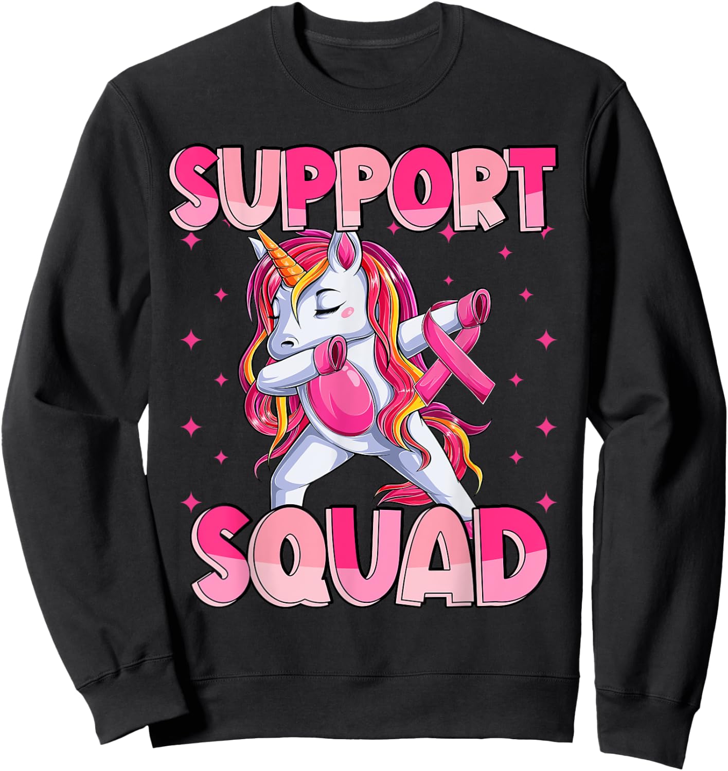 Breast Cancer Girls Youths Toddlers, In October We Wear Pink Sweatshirt - Sweatshirt | Black