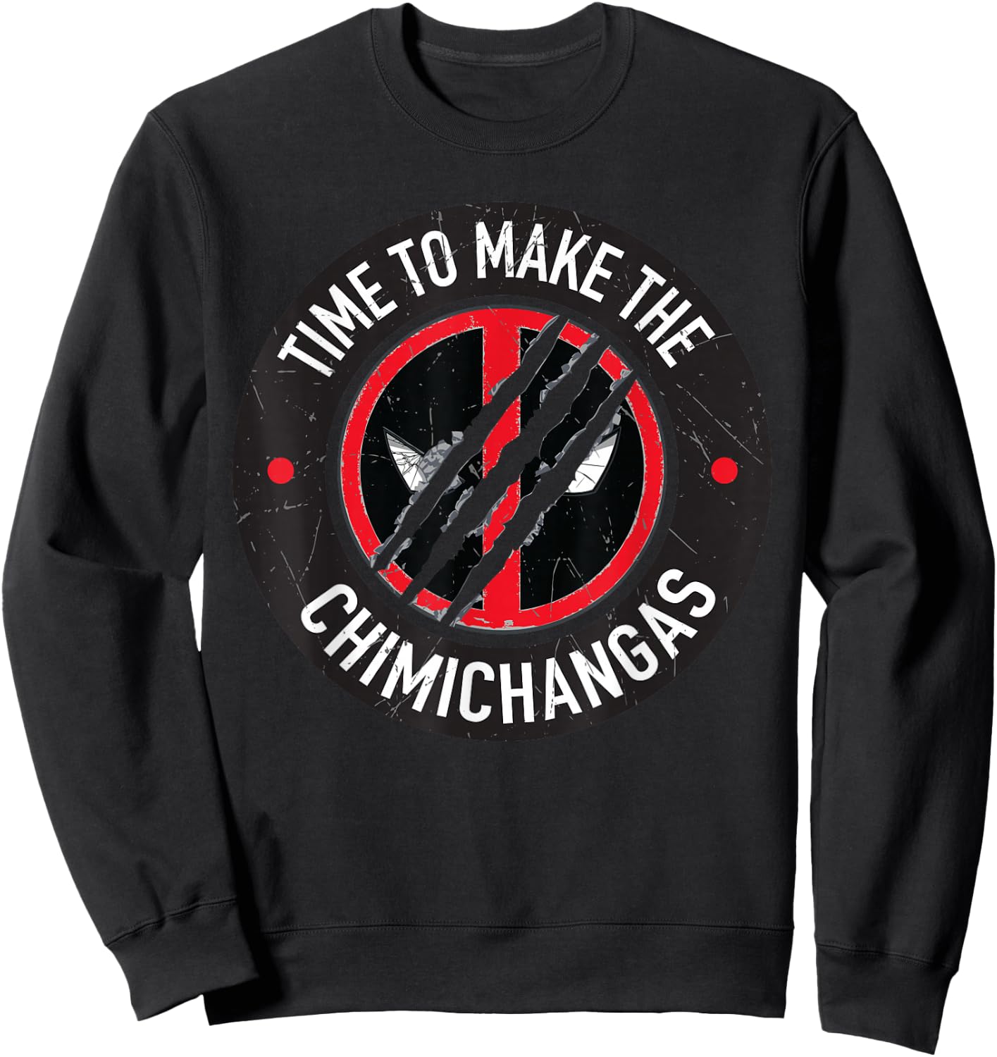 Marvel Studios Deadpool & Wolverine Chimichangas Claw Slash Sweatshirt - Sweatshirt | Black