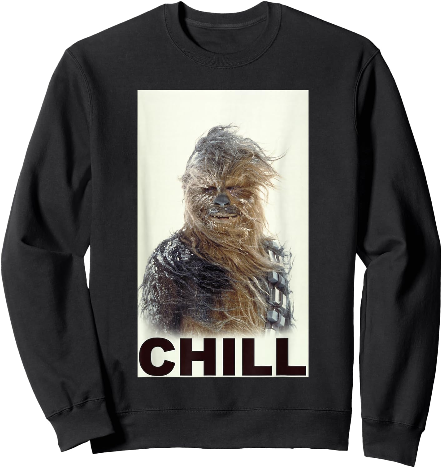 Star Wars Classic Chewbacca Chill Windswept Movie Panel Sweatshirt - Sweatshirt | Black