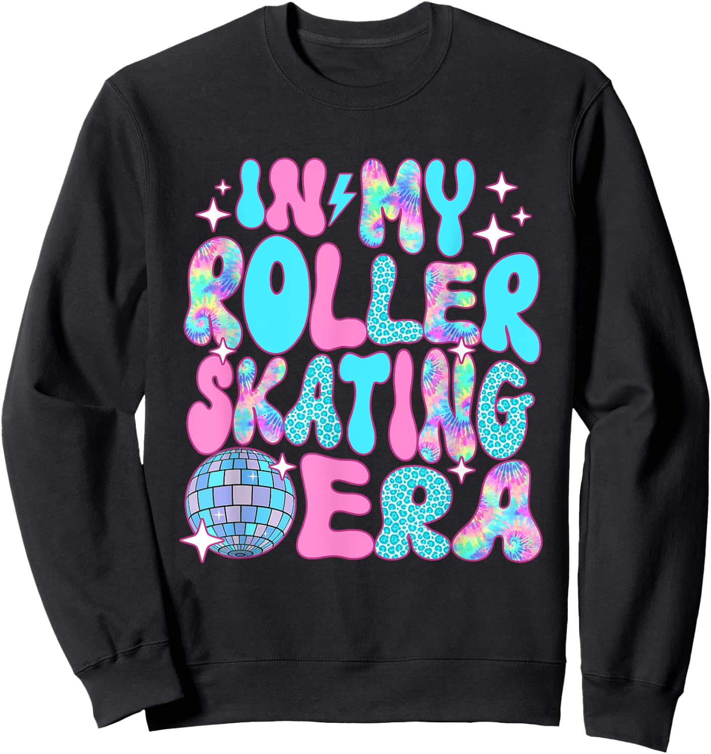 Disco In My Roller Skating Era Sweatshirt - Sweatshirt | Black