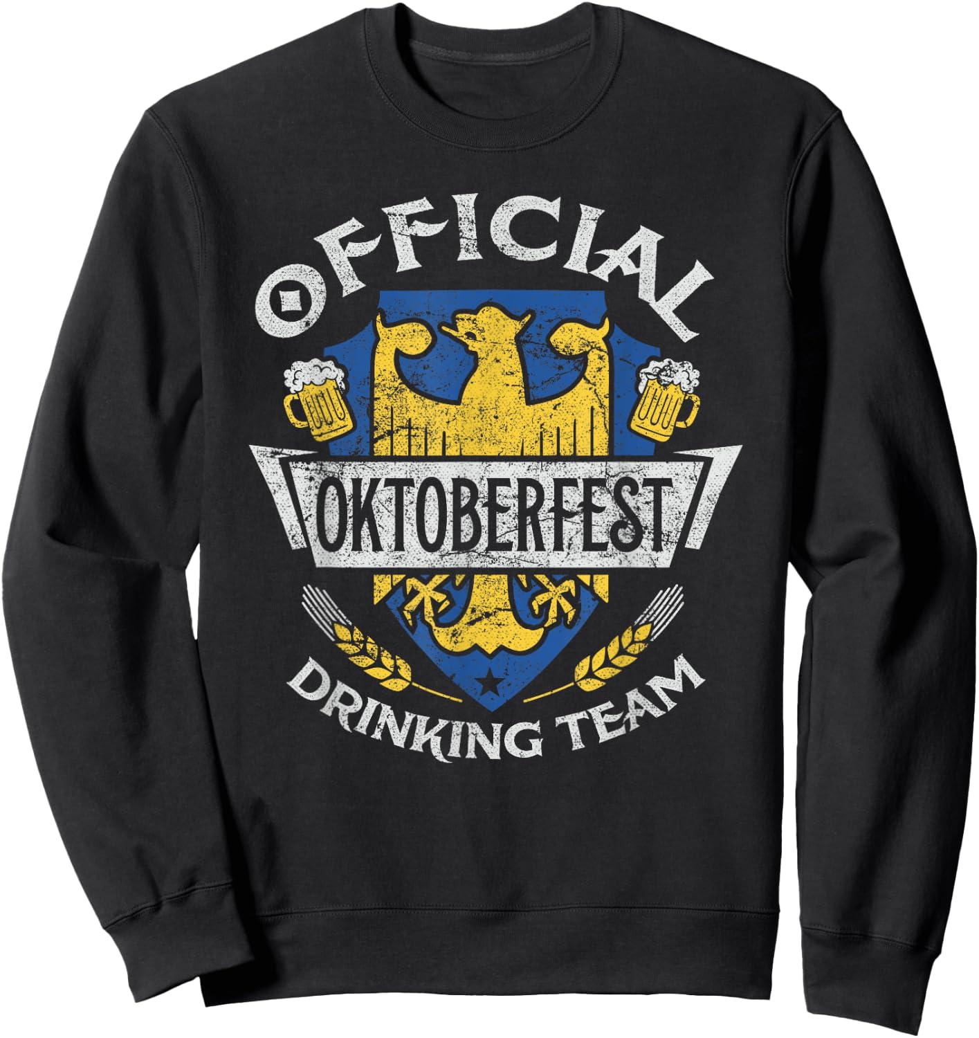 Oktoberfest Official Drinking Team Shirt German Beer Men Sweatshirt - Sweatshirt | Black