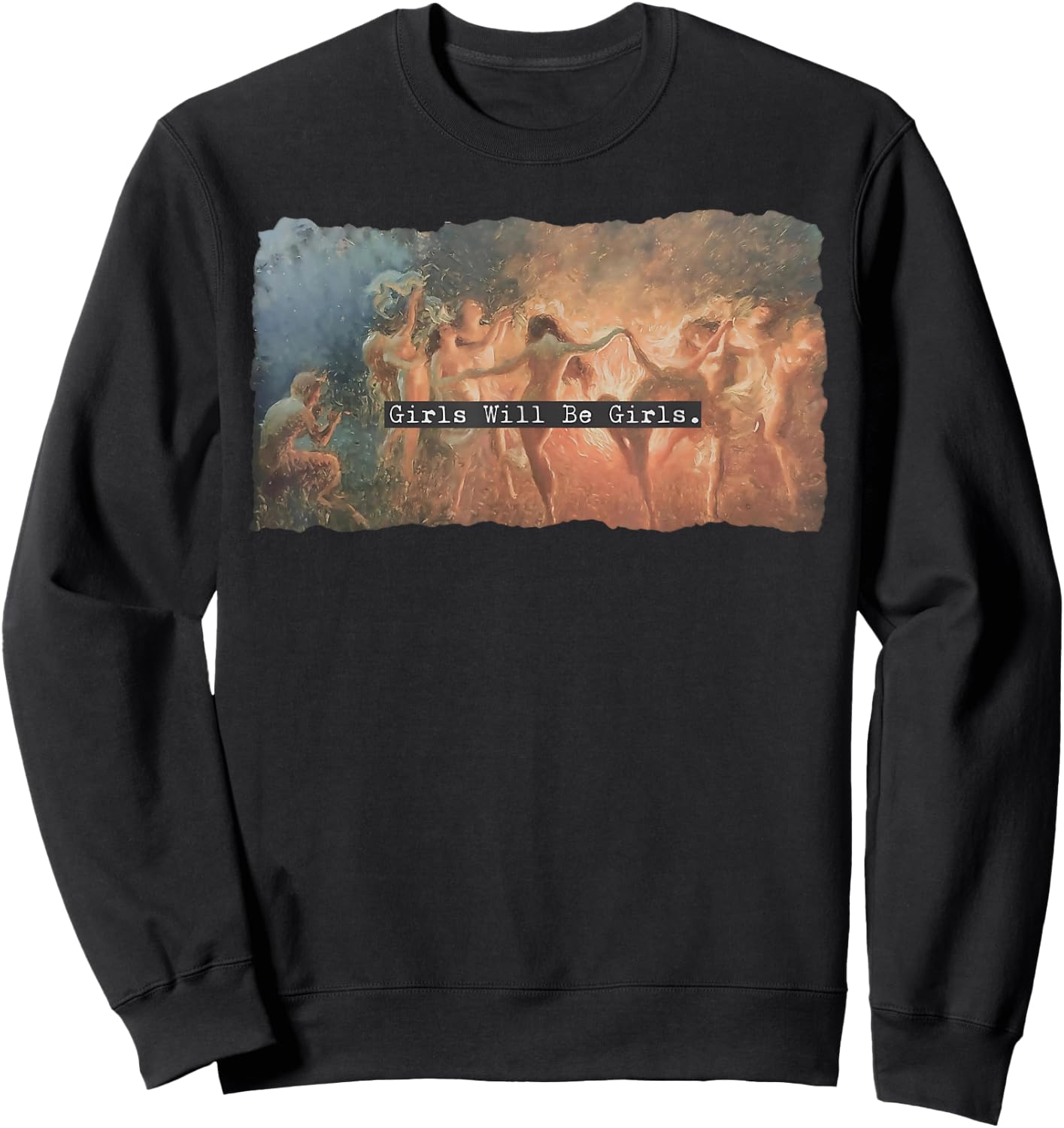 Girl Will Be Girls Spooky Season Witches Witch Halloween Sweatshirt - Sweatshirt | Black
