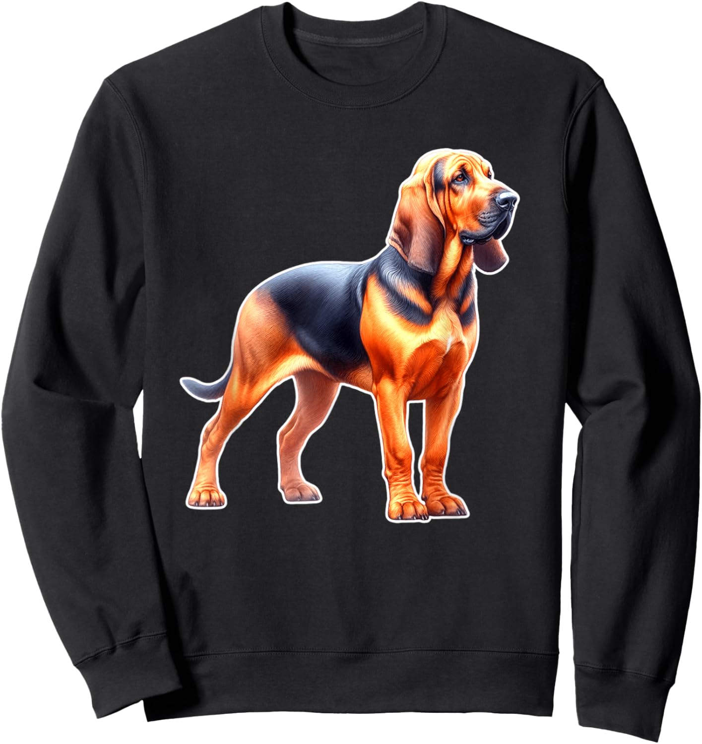 Bloodhound Dog Sweatshirt - Sweatshirt | Black