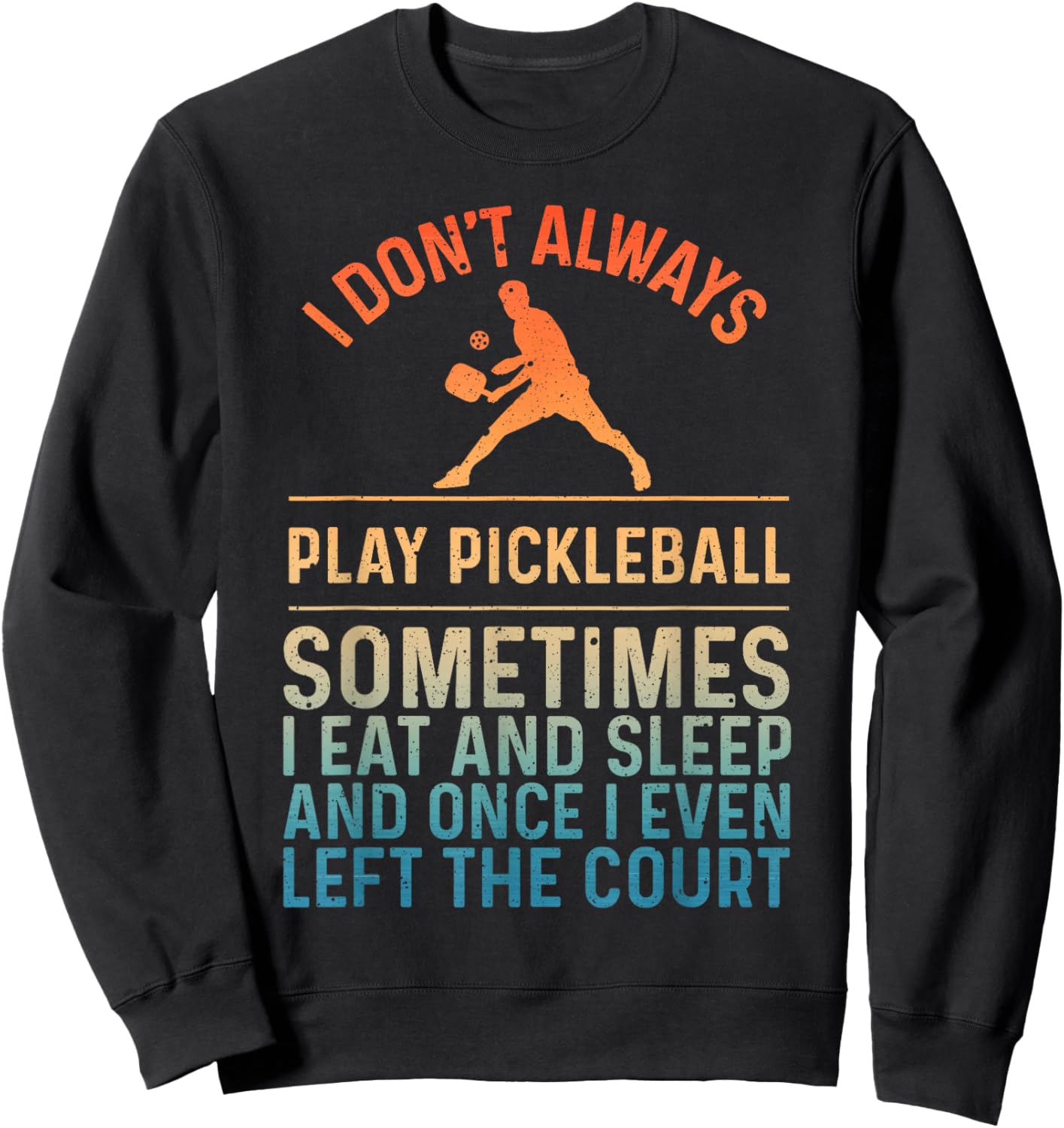 Pickleball Art Women Pickle Ball Pickleball Lover Sweatshirt - Sweatshirt | Black