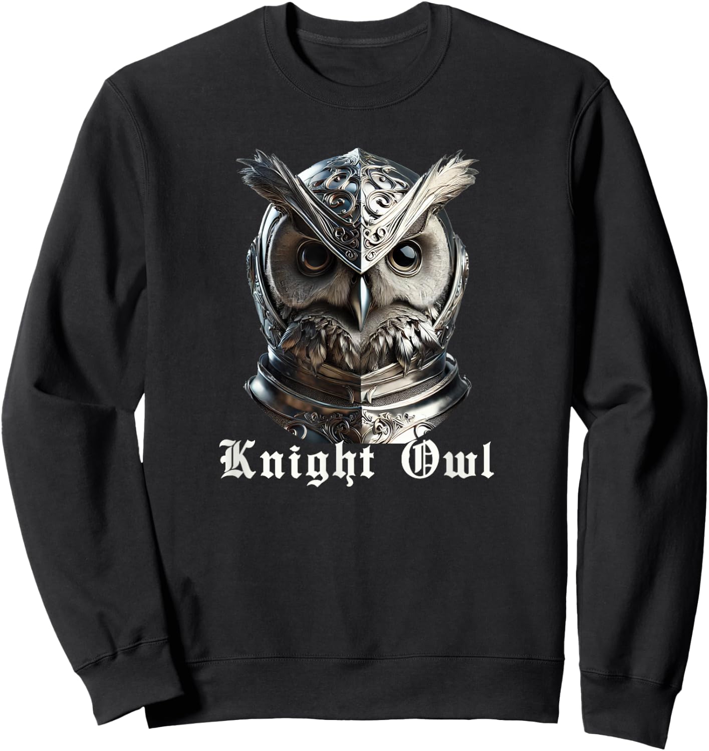 Funny Pun Knight Night Owl Nocturnal Adults Women Sweatshirt - Sweatshirt | Black