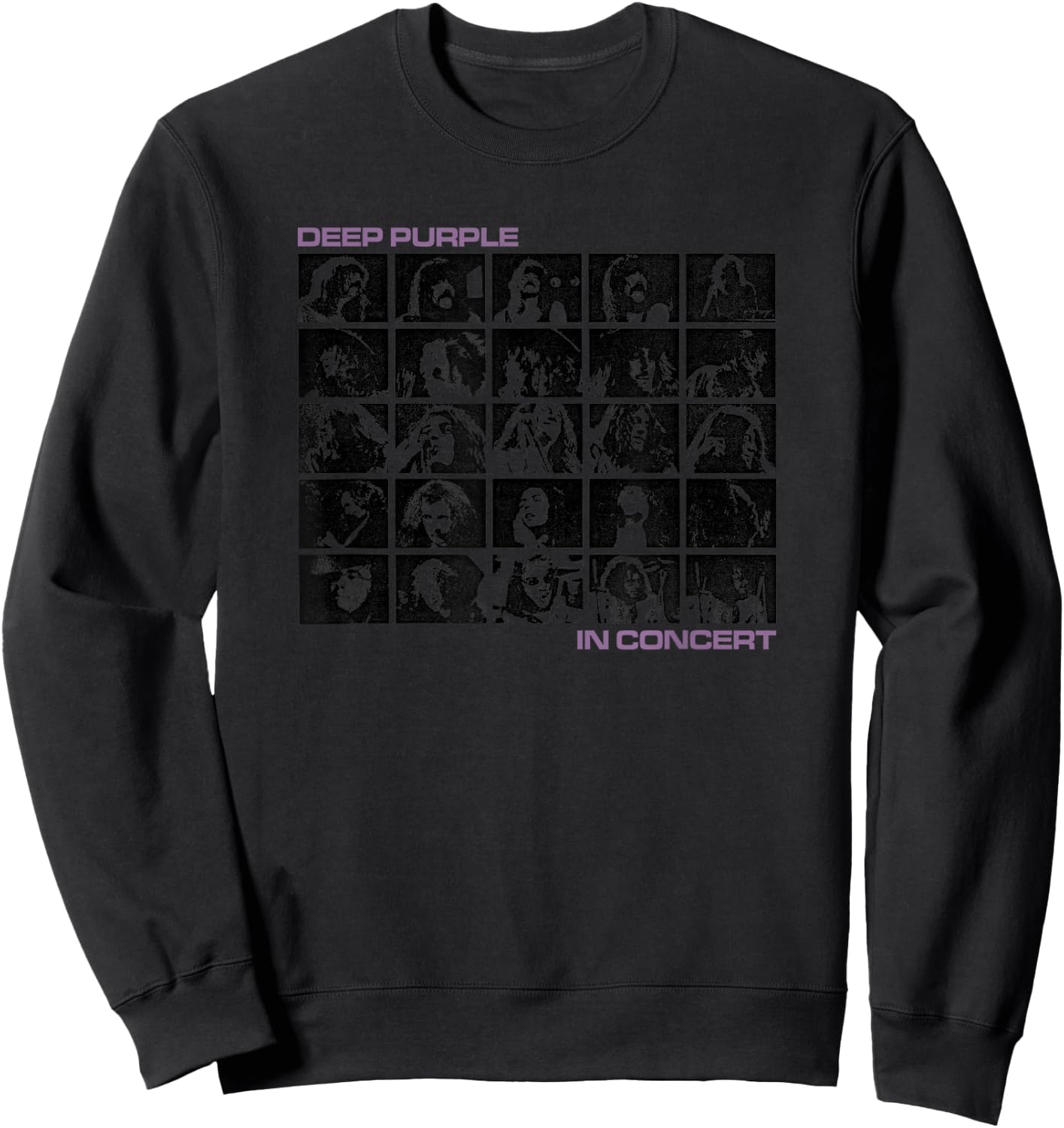Deep Purple Collage Concert Sweatshirt - Sweatshirt | Black