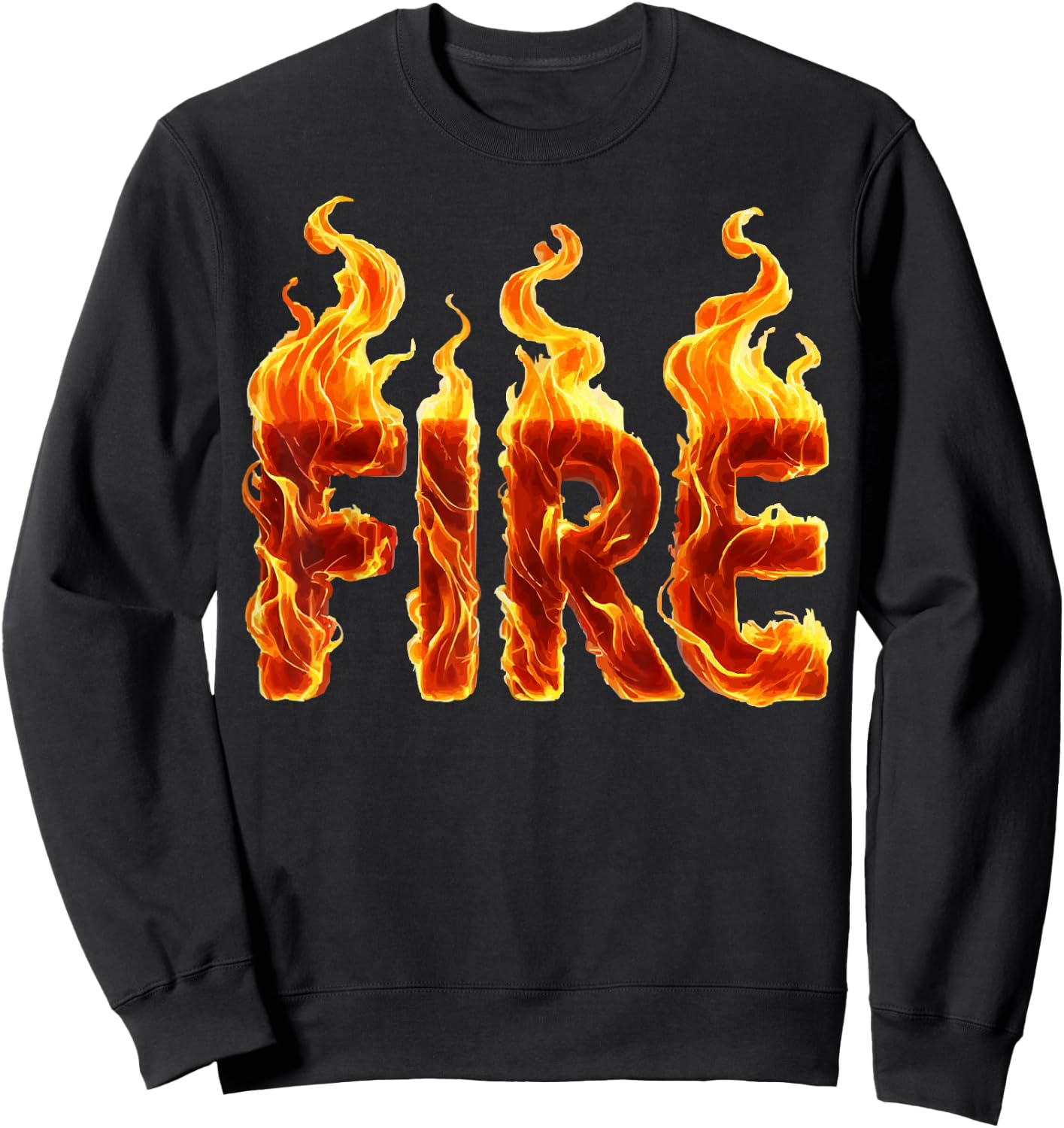 Couple Matching FIRE and ICE Halloween Party Lazy Costume Sweatshirt - Sweatshirt | Black